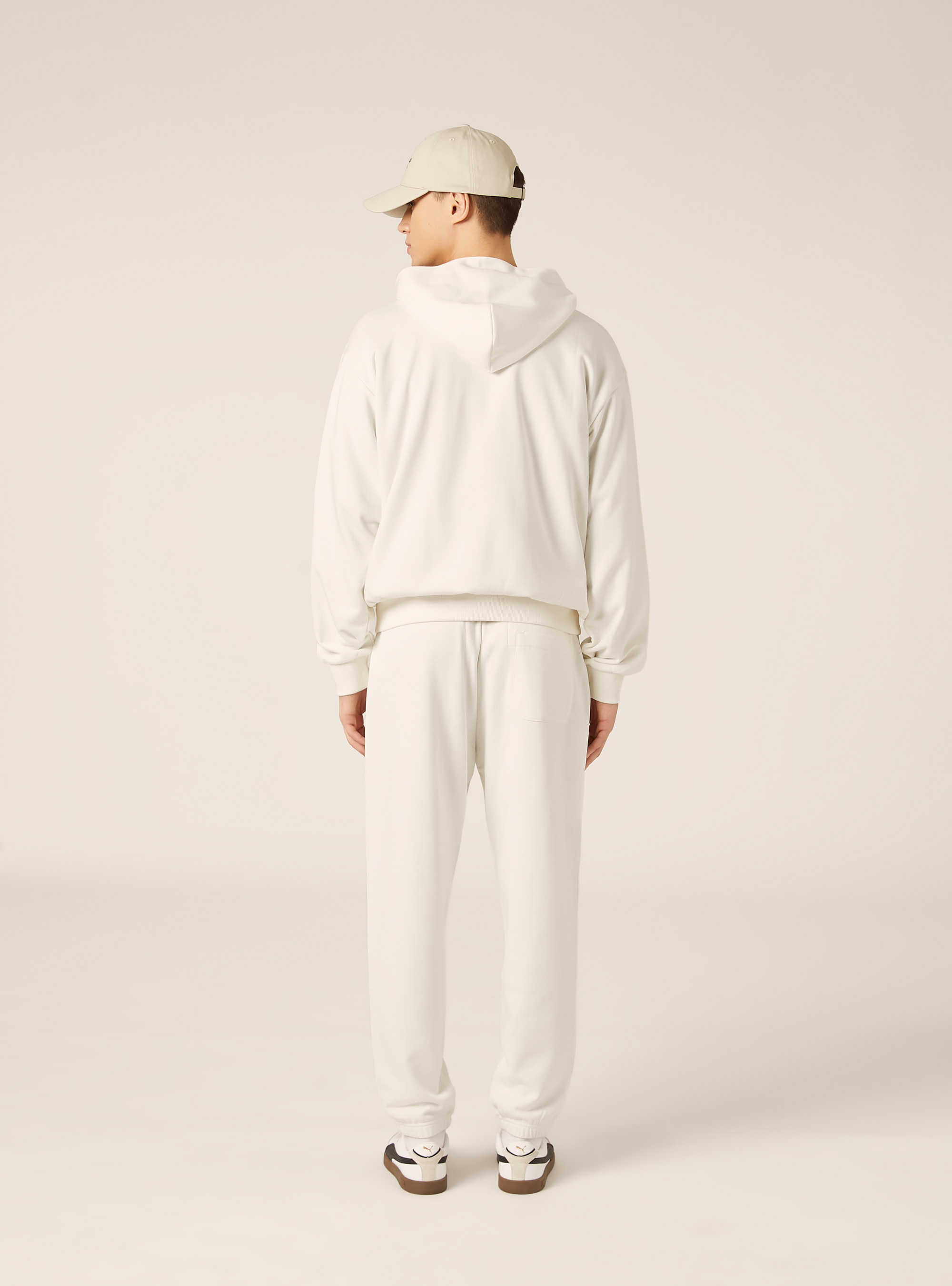 Boxy fit hooded sweatshirt, WH2 WHITE