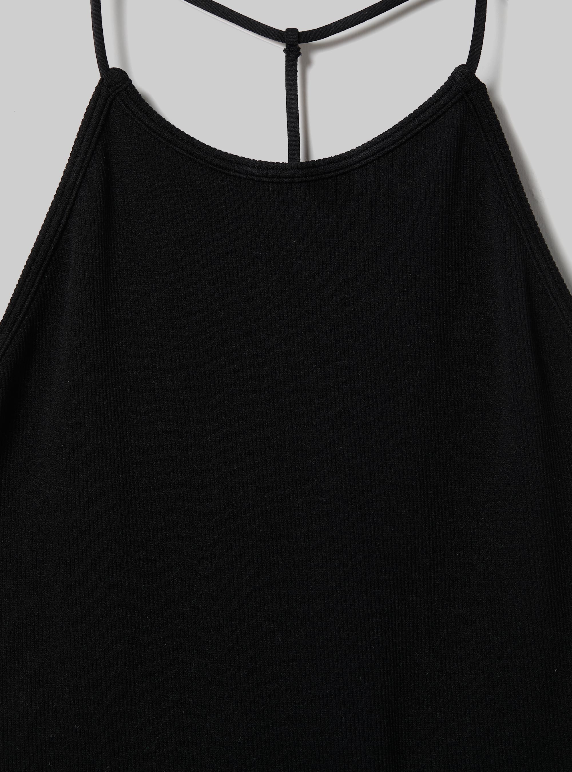 Body halter con scollatura sul back, BK1 BLACK