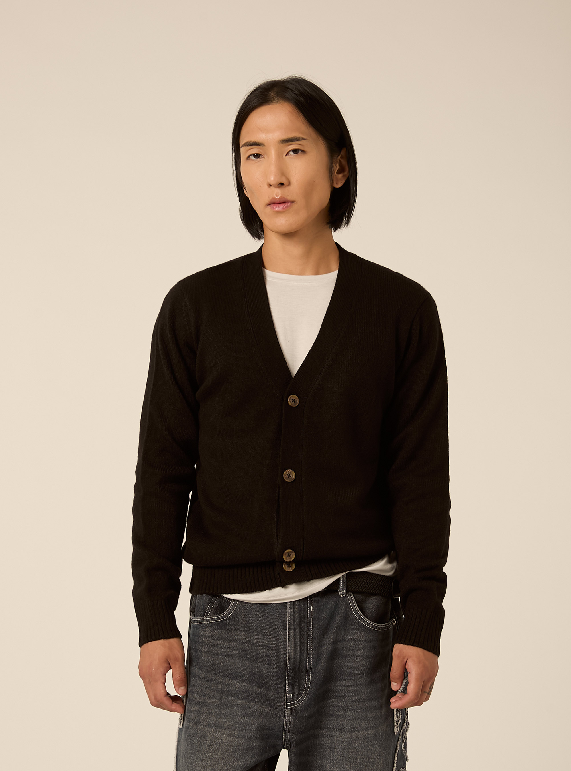 Cardigan  regular fit, BK1 BLACK