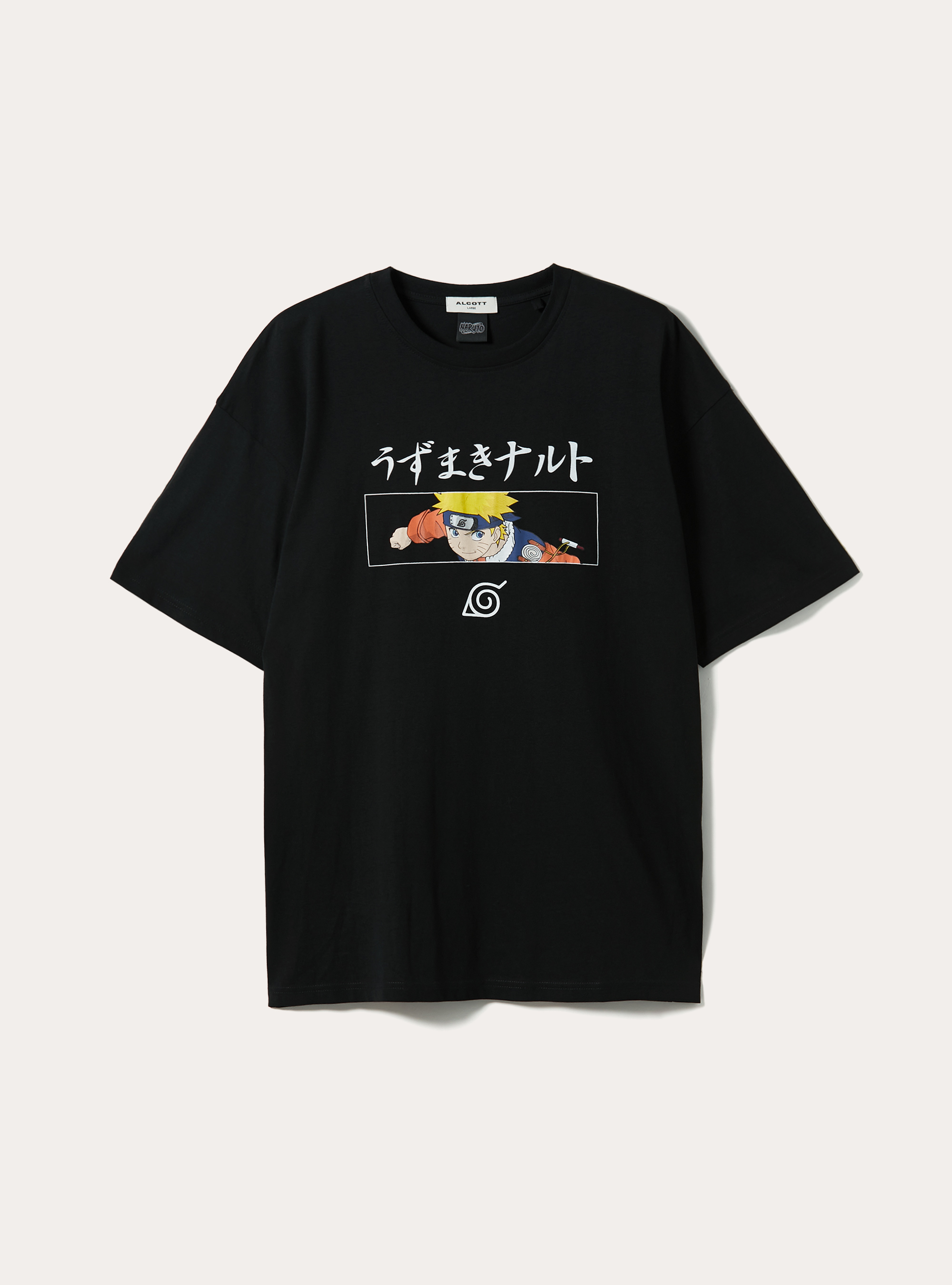 Naruto / Alcott oversized T-shirt, BK1 BLACK