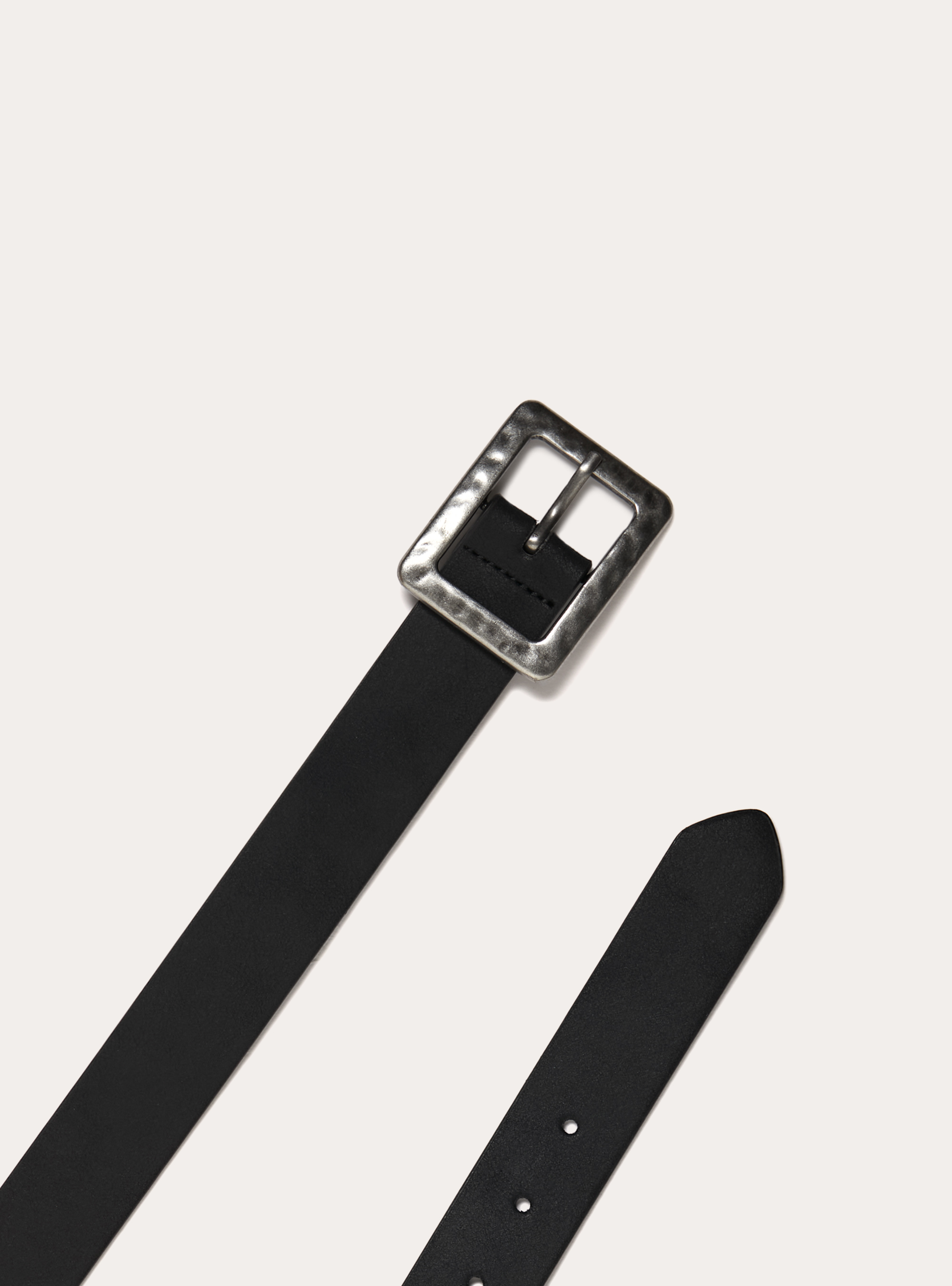 Cintura con fibbia rettangolare, BK1 BLACK