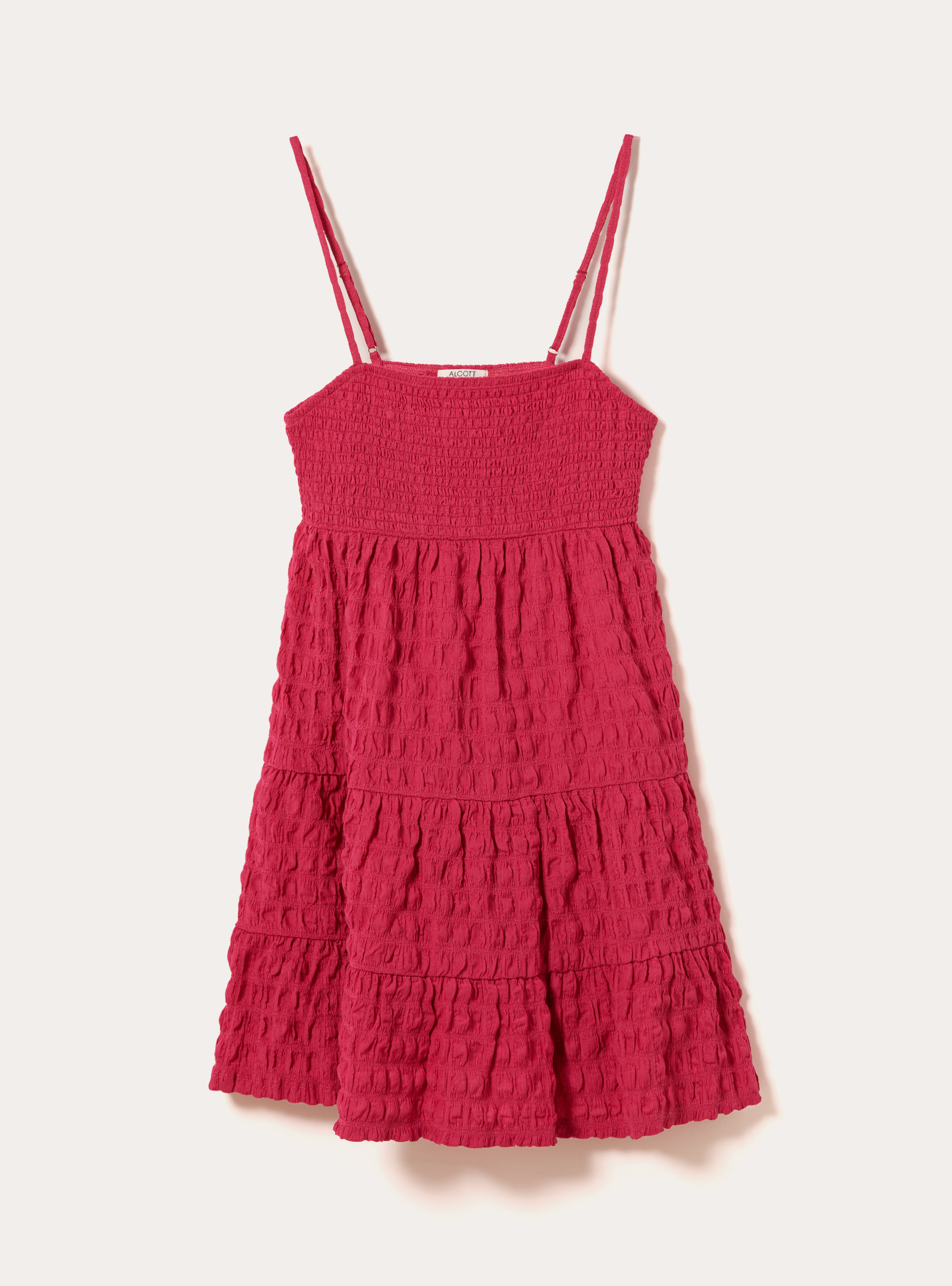 Robe en crepe avec bretelles r&eacute;glables, FX2 FUXIA MEDIUM