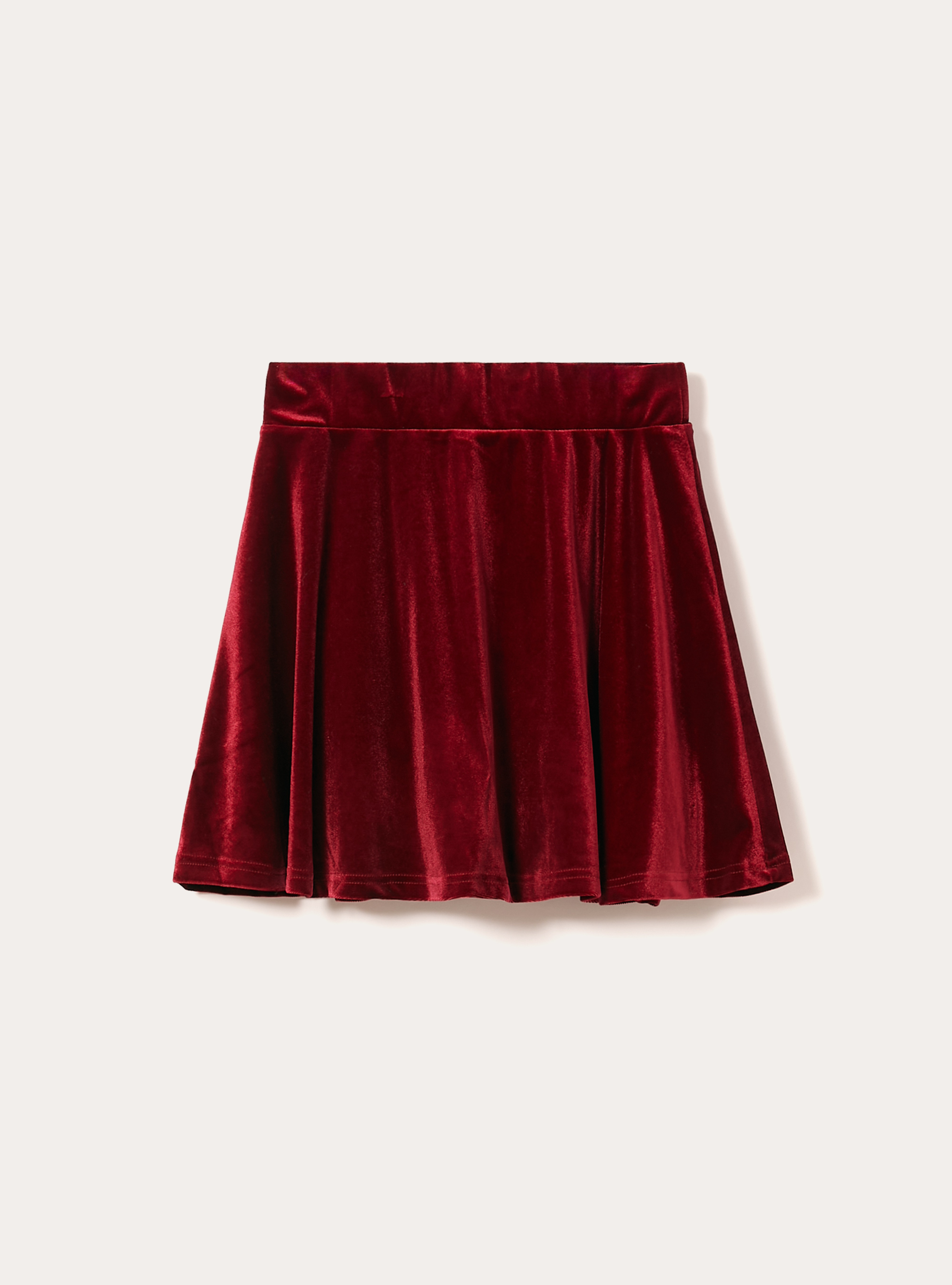 Skort in velluto, RD2 RED MEDIUM