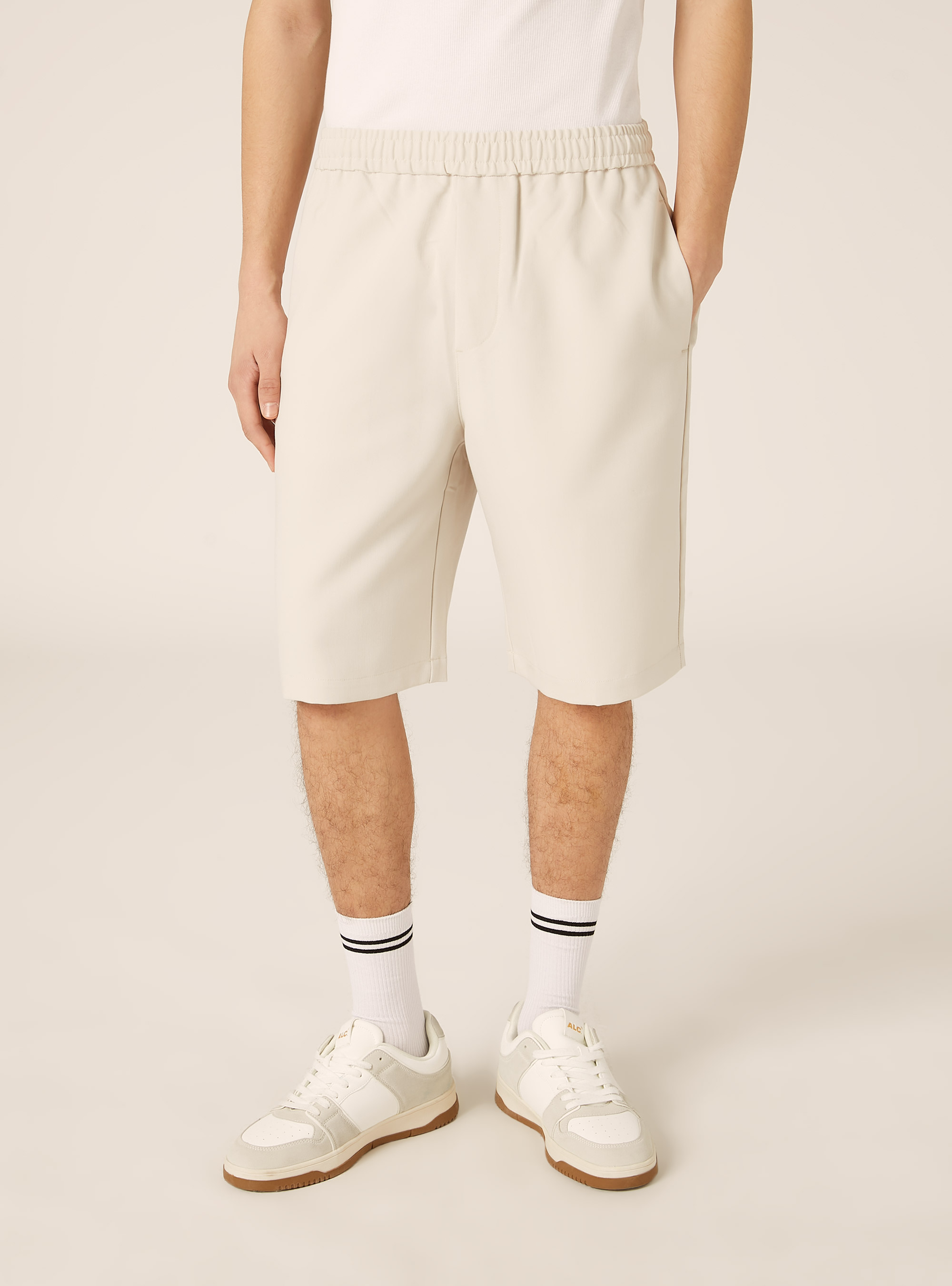 Bermuda jogger tailored, BG3 BEIGE LIGHT