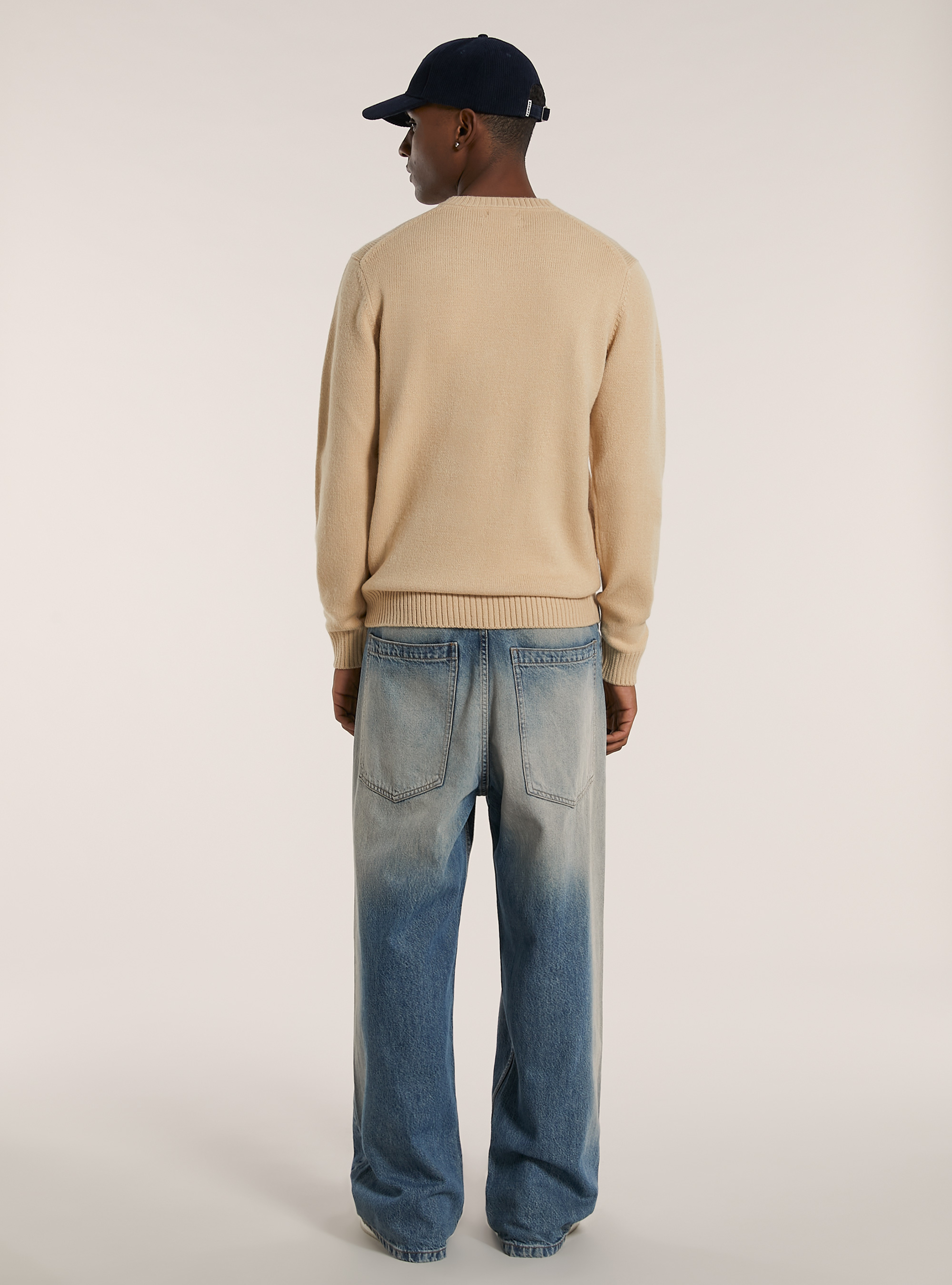 Maglione girocollo, MBG2 BEIGE MEL MED