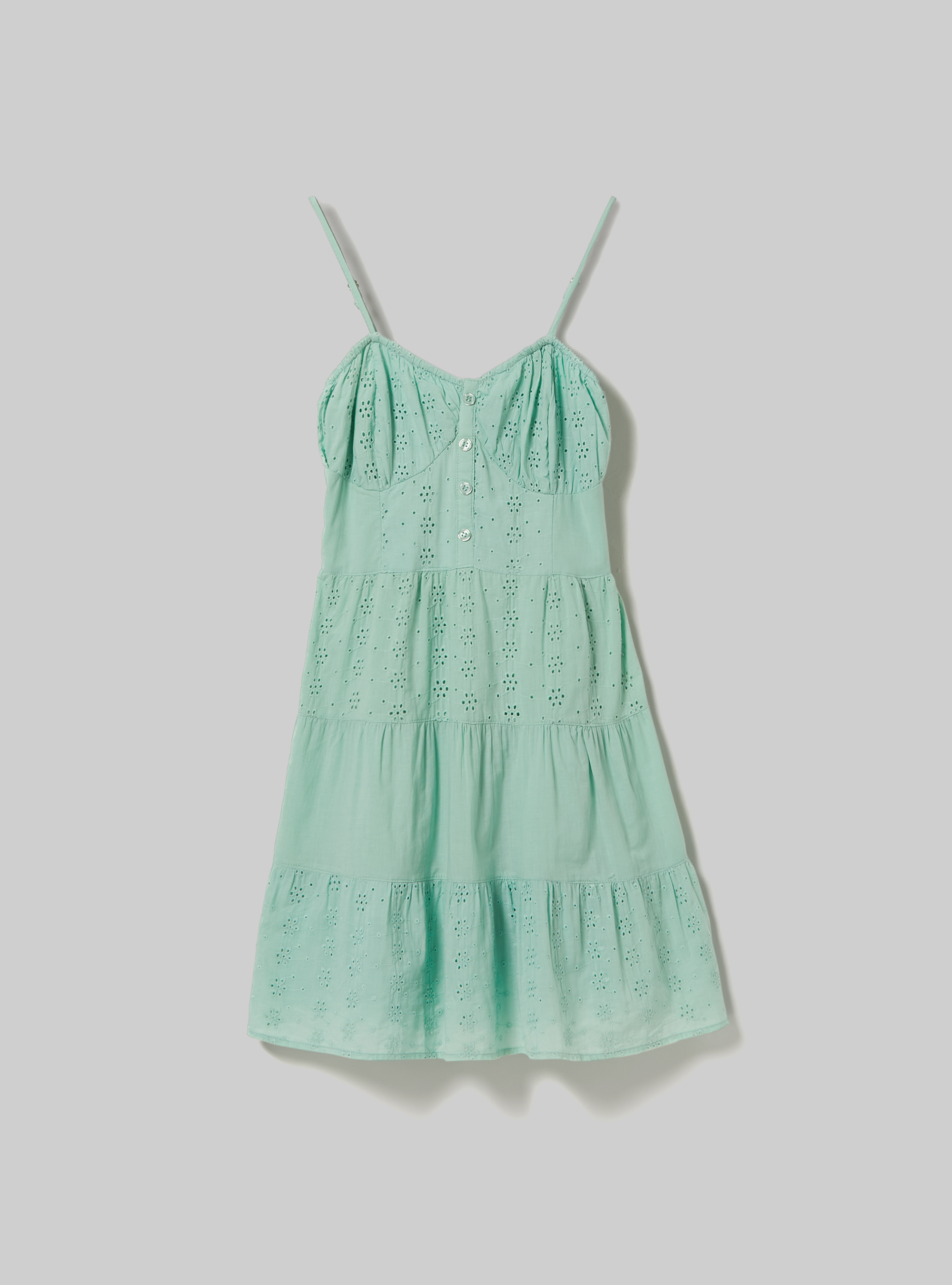 Sangallo lace dress, GA3 AQUA GREEN LIGHT