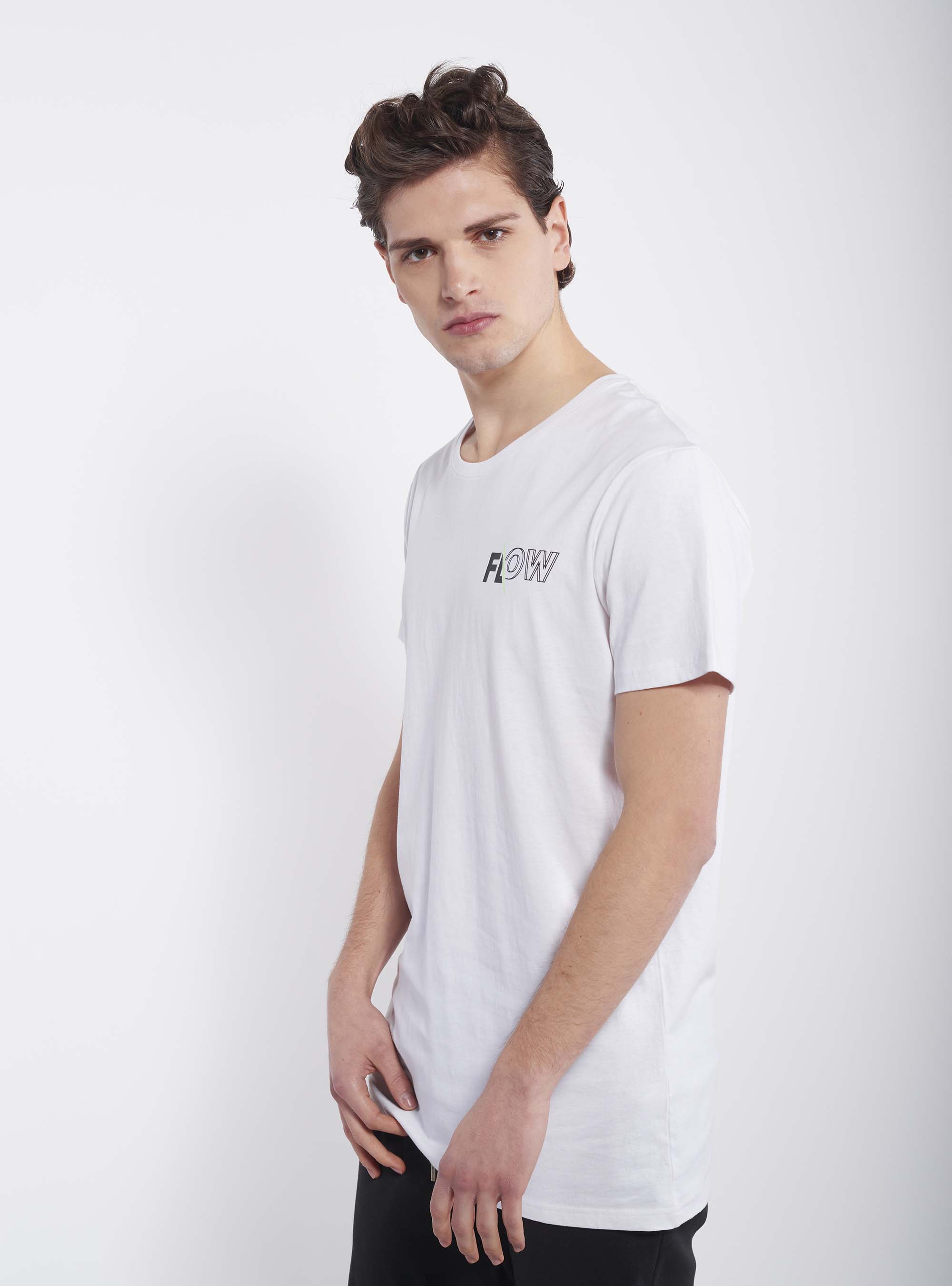 Camiseta estampada, BLANCO