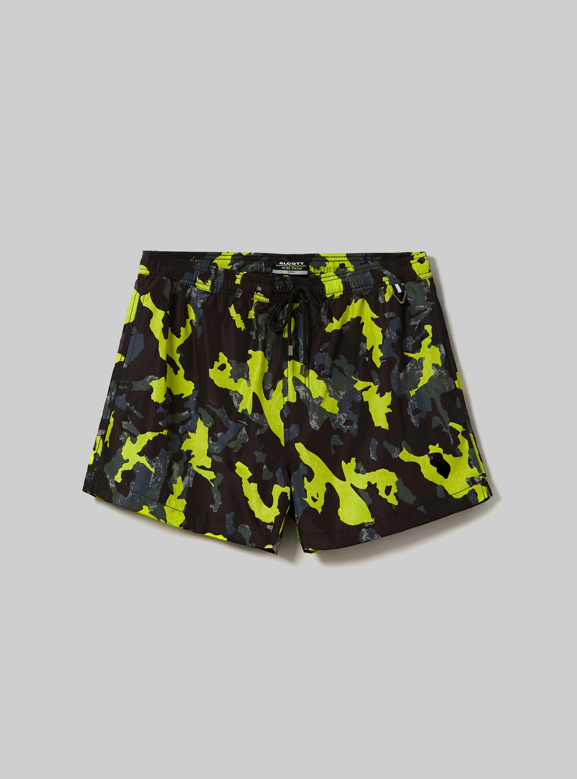 Camouflage print swimsuit, CAMUFLAGE FLUO
