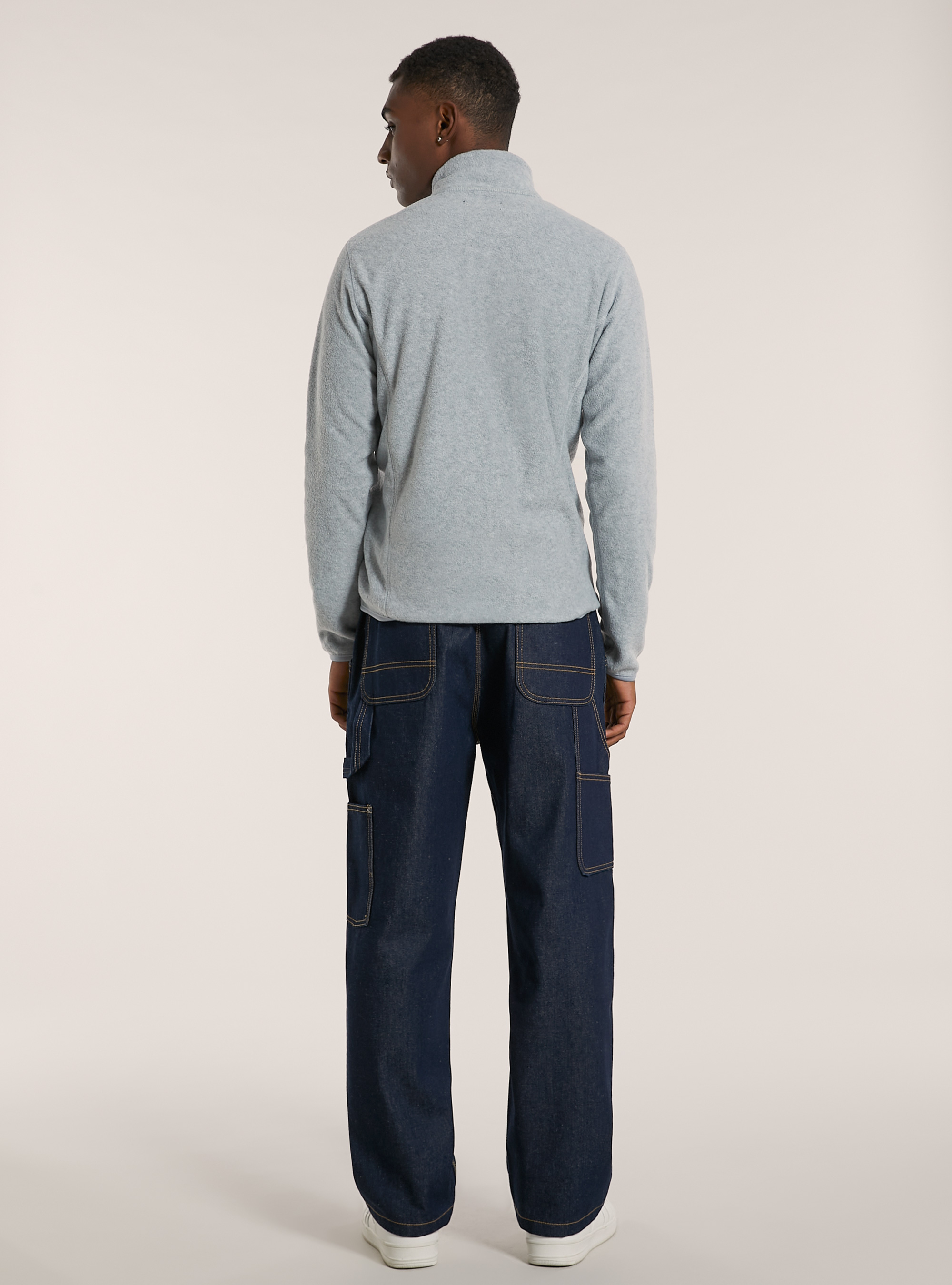 Cardigan polar fleece, MGY2 GREY MEL MEDIUM