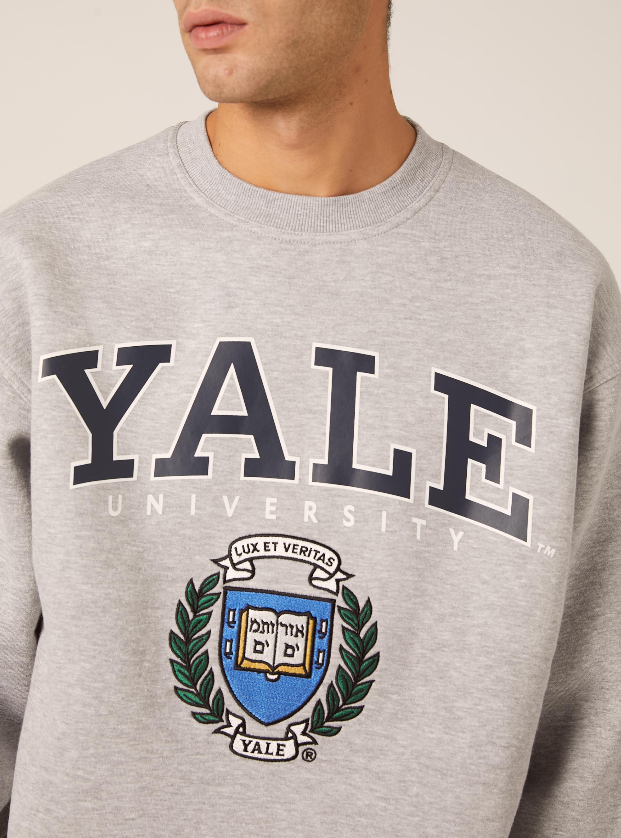 Yale / Alcott Sweatshirt, MGY2 GREY MEL MEDIUM