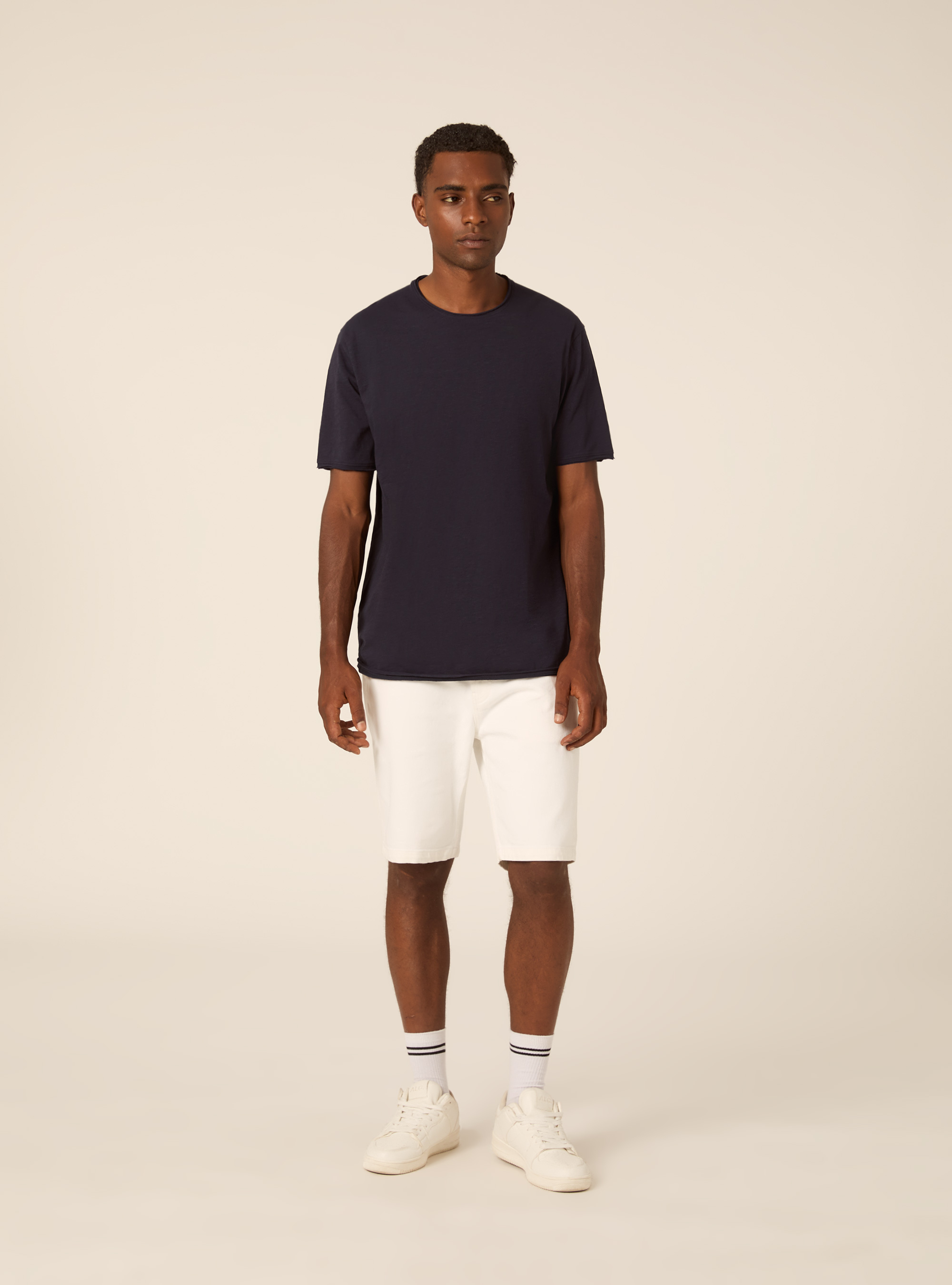 T-shirt slub tinta unita, NA1 NAVY DARK