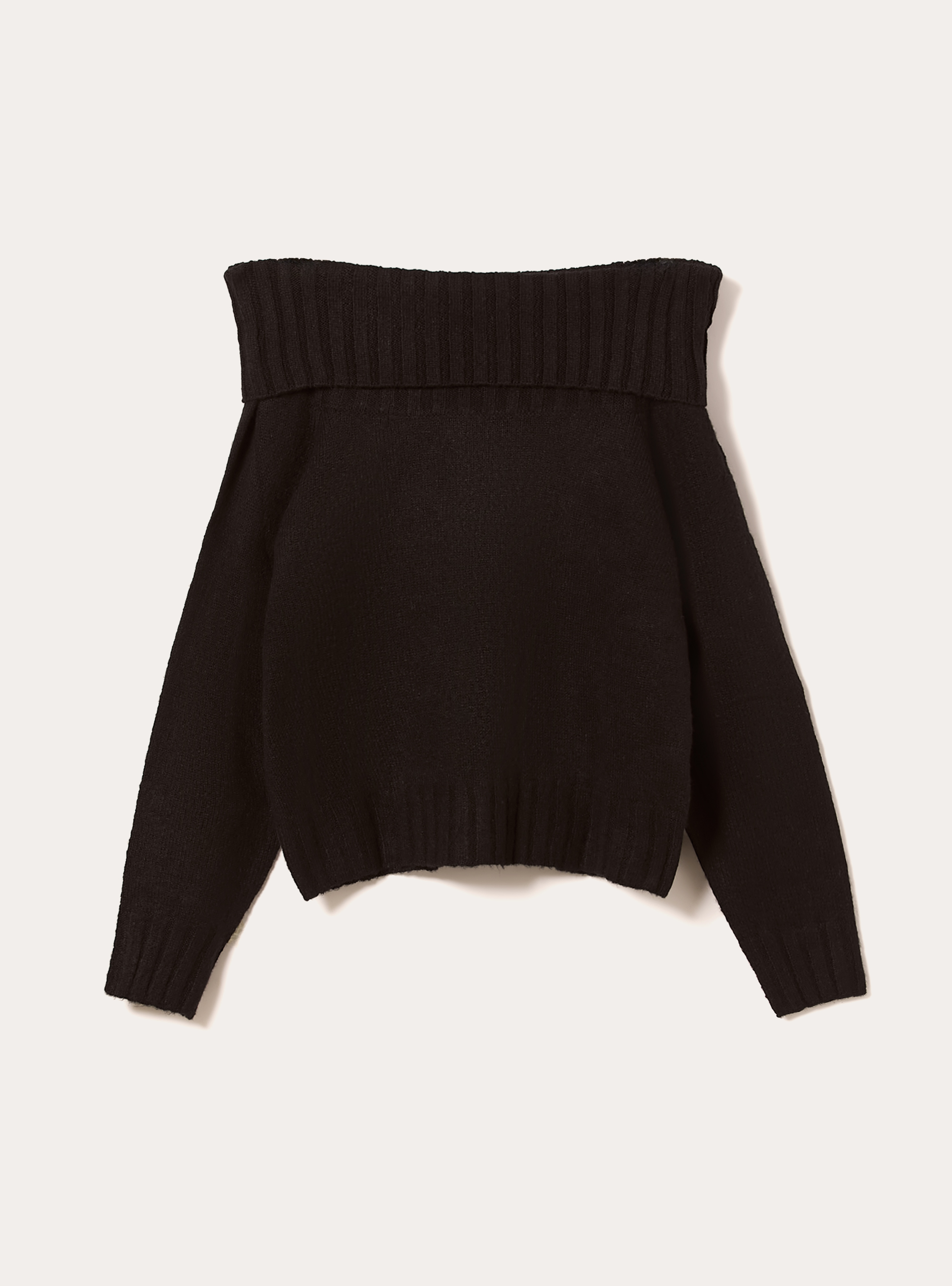 Maglia con spalle scoperte bardot, BK1 BLACK