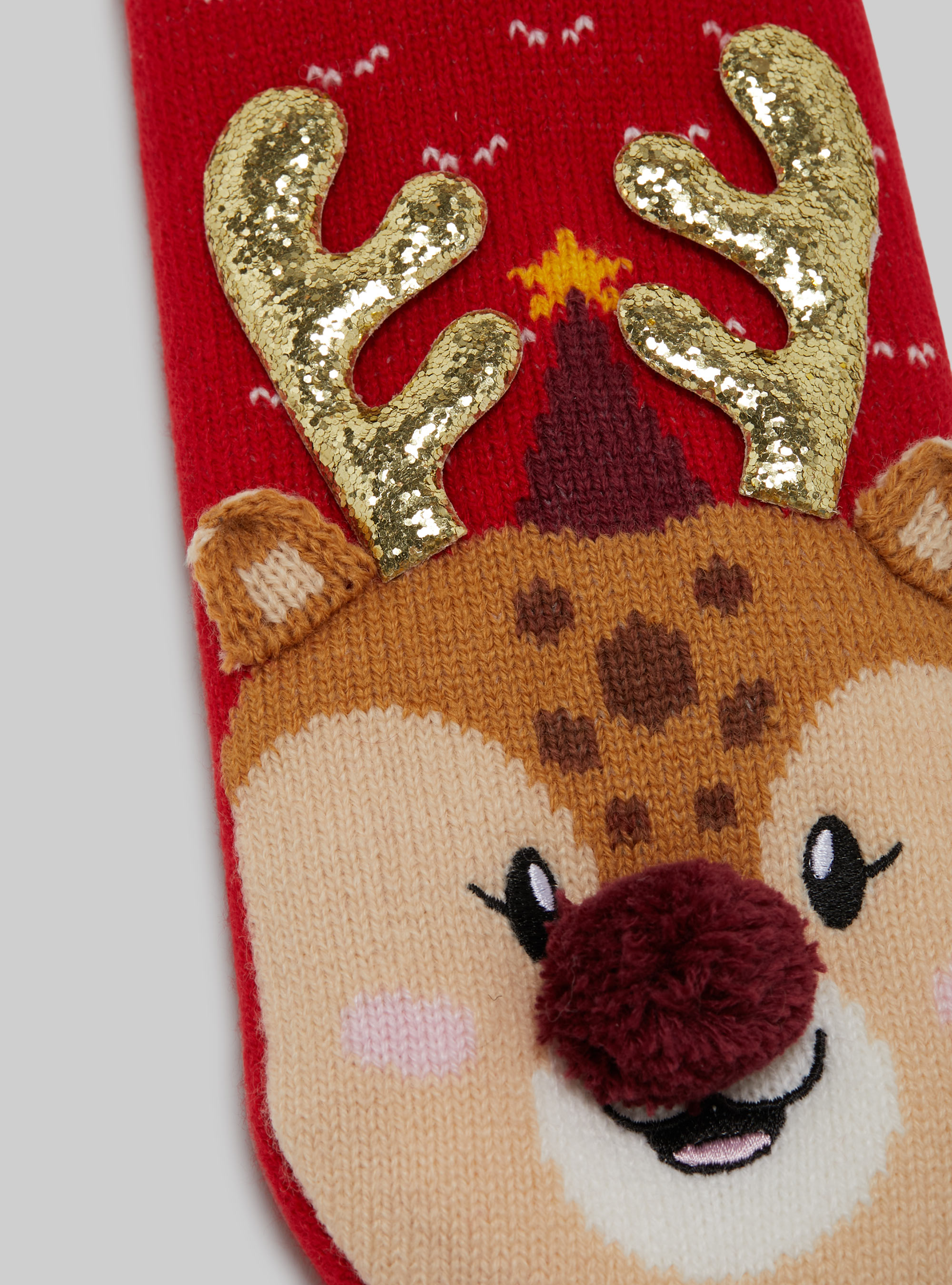 Calzini antiscivolo natalizi, RD2 RED MEDIUM