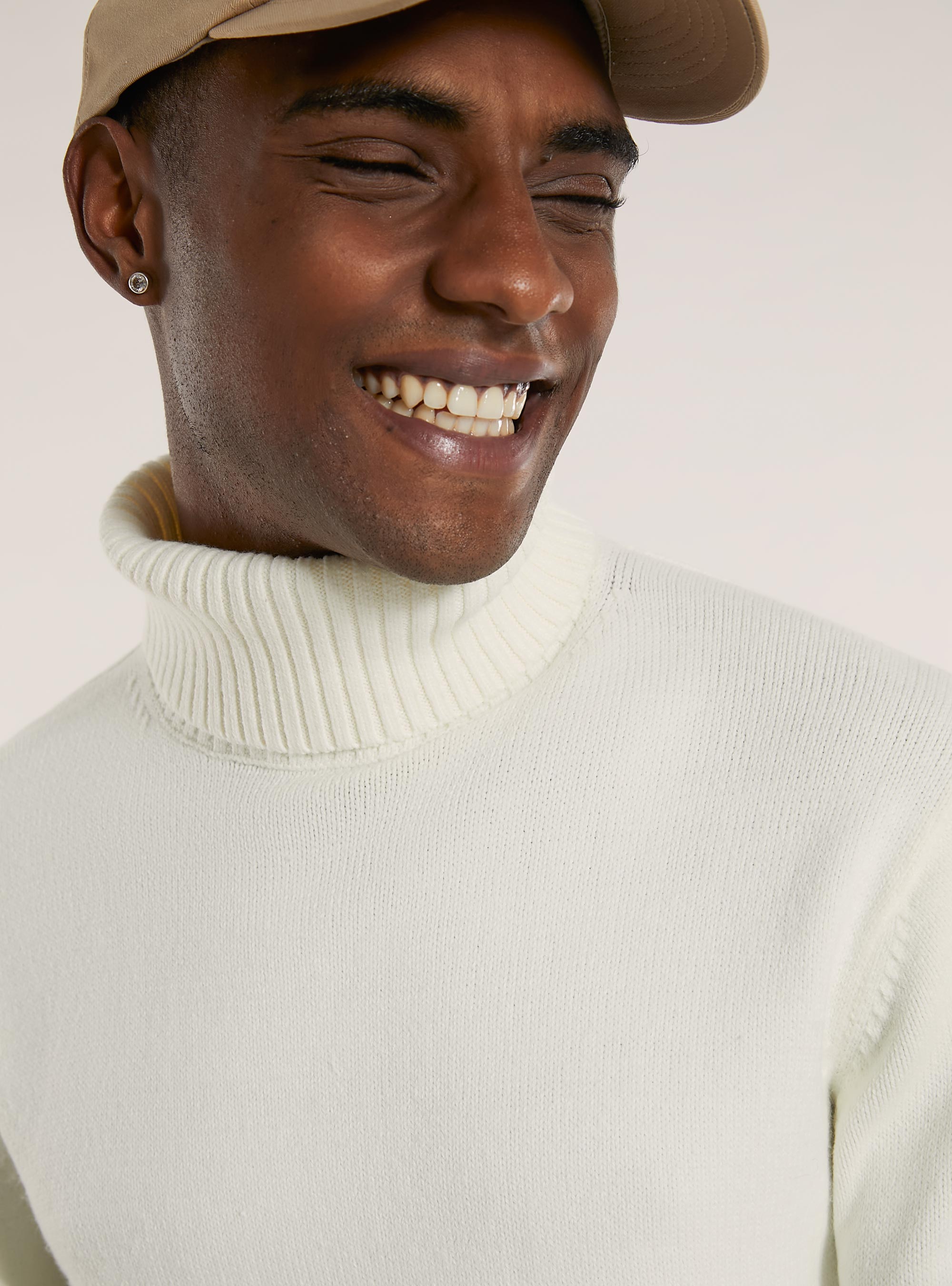 Maglione collo alto, WH2 WHITE