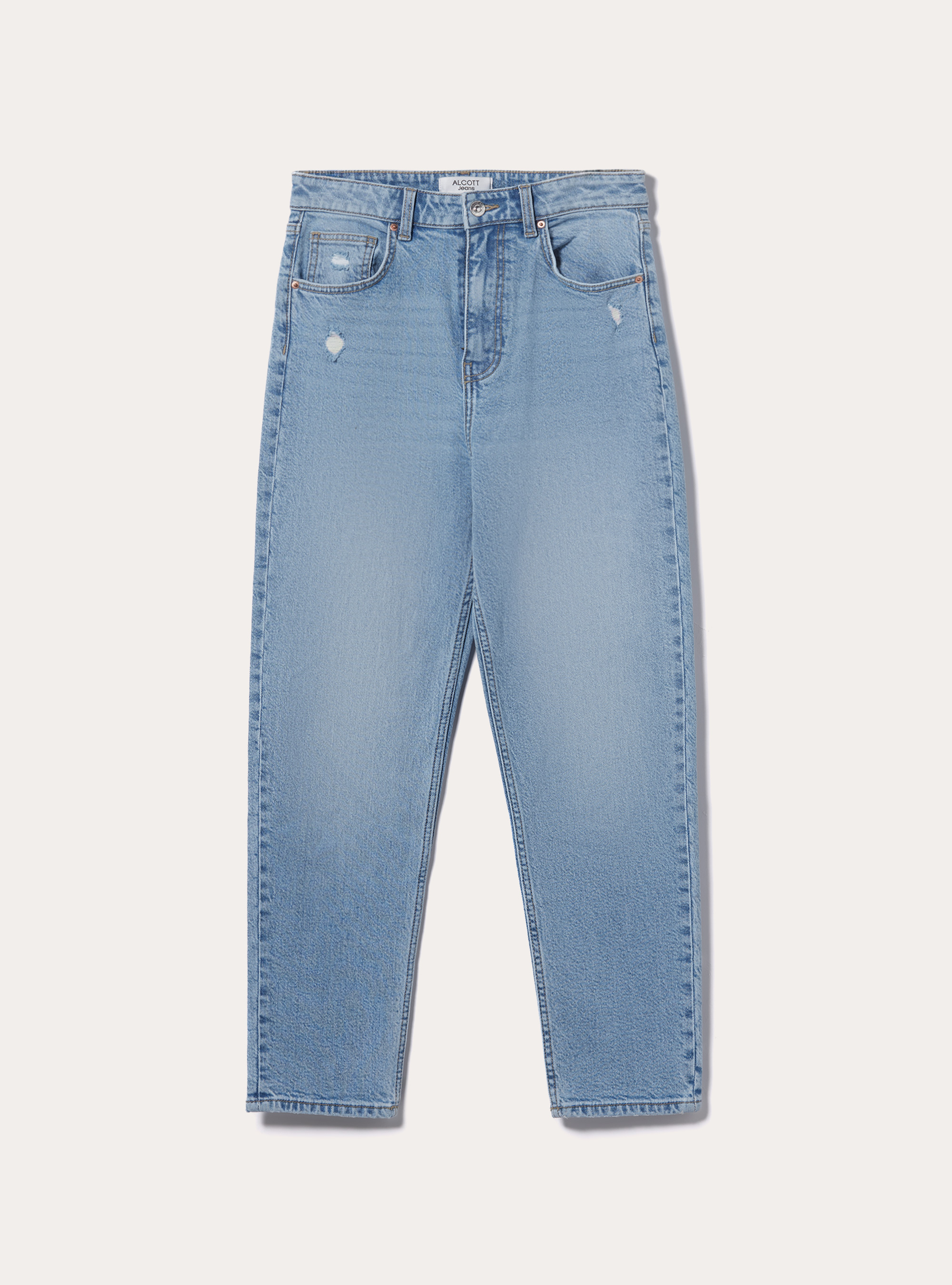 Mom slim Fit Jeans, D006 AZURE