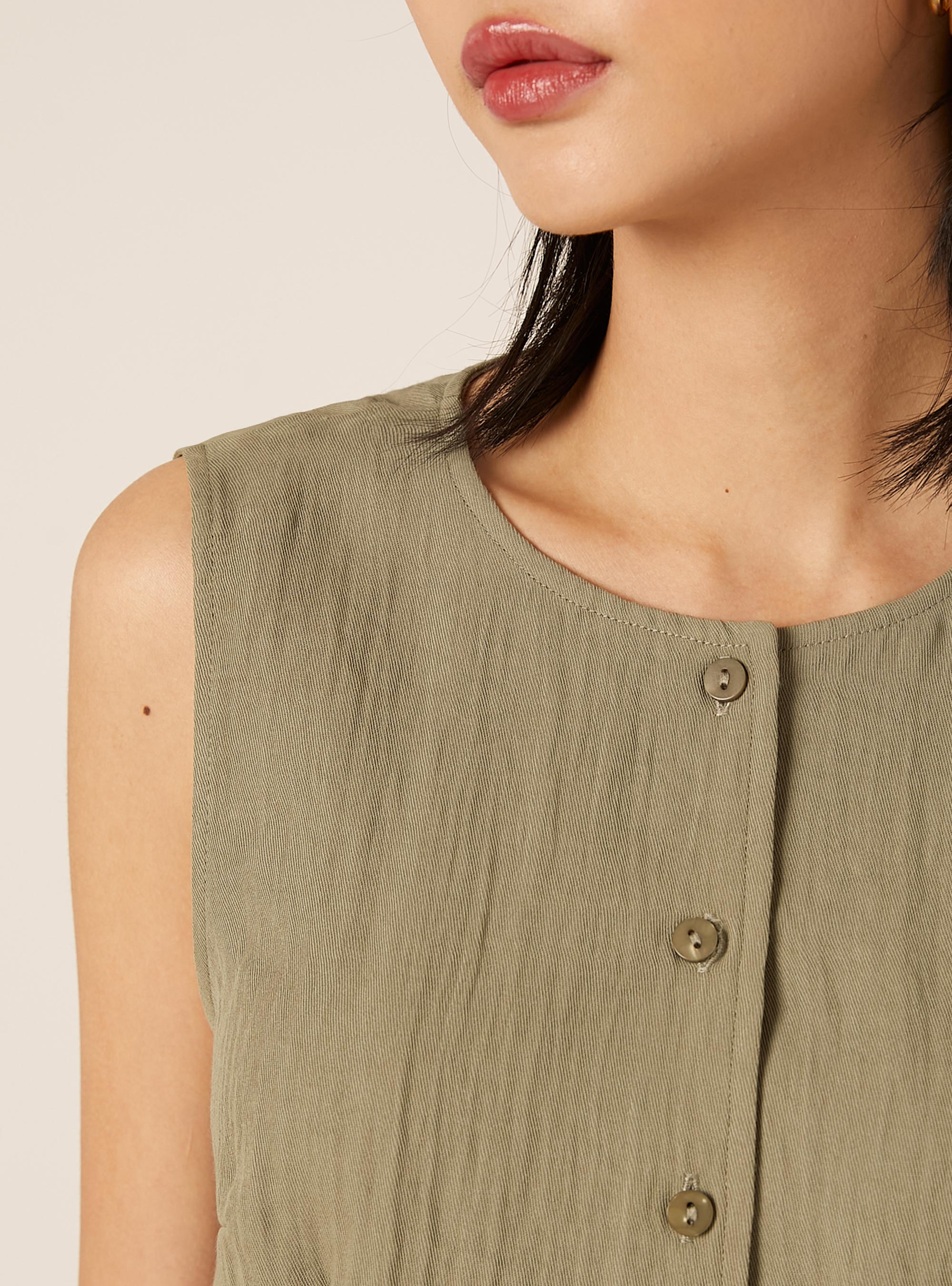 Chaleco de sastrer&iacute;a con textura, KY2 KAKY MEDIUM