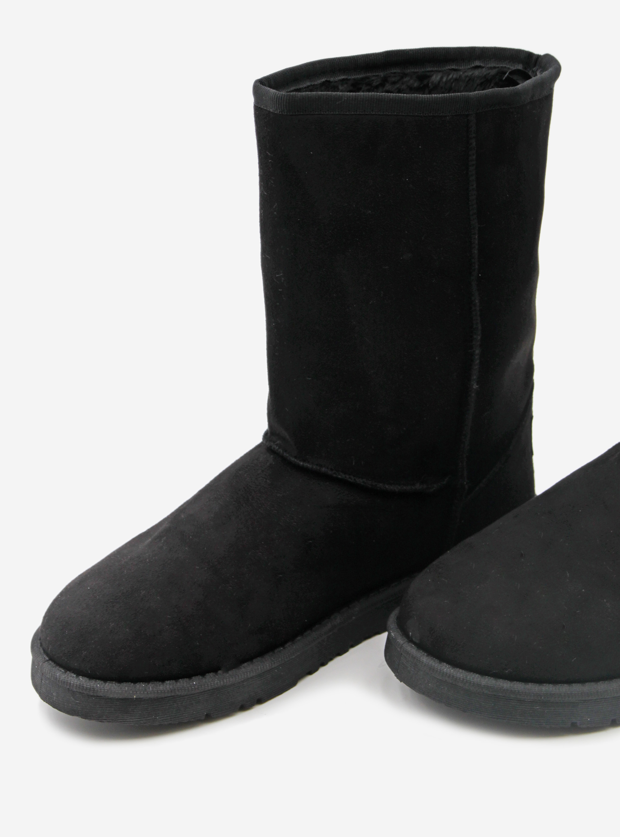 Bottines avec fausse fourrure intérieure, C101 BLACK