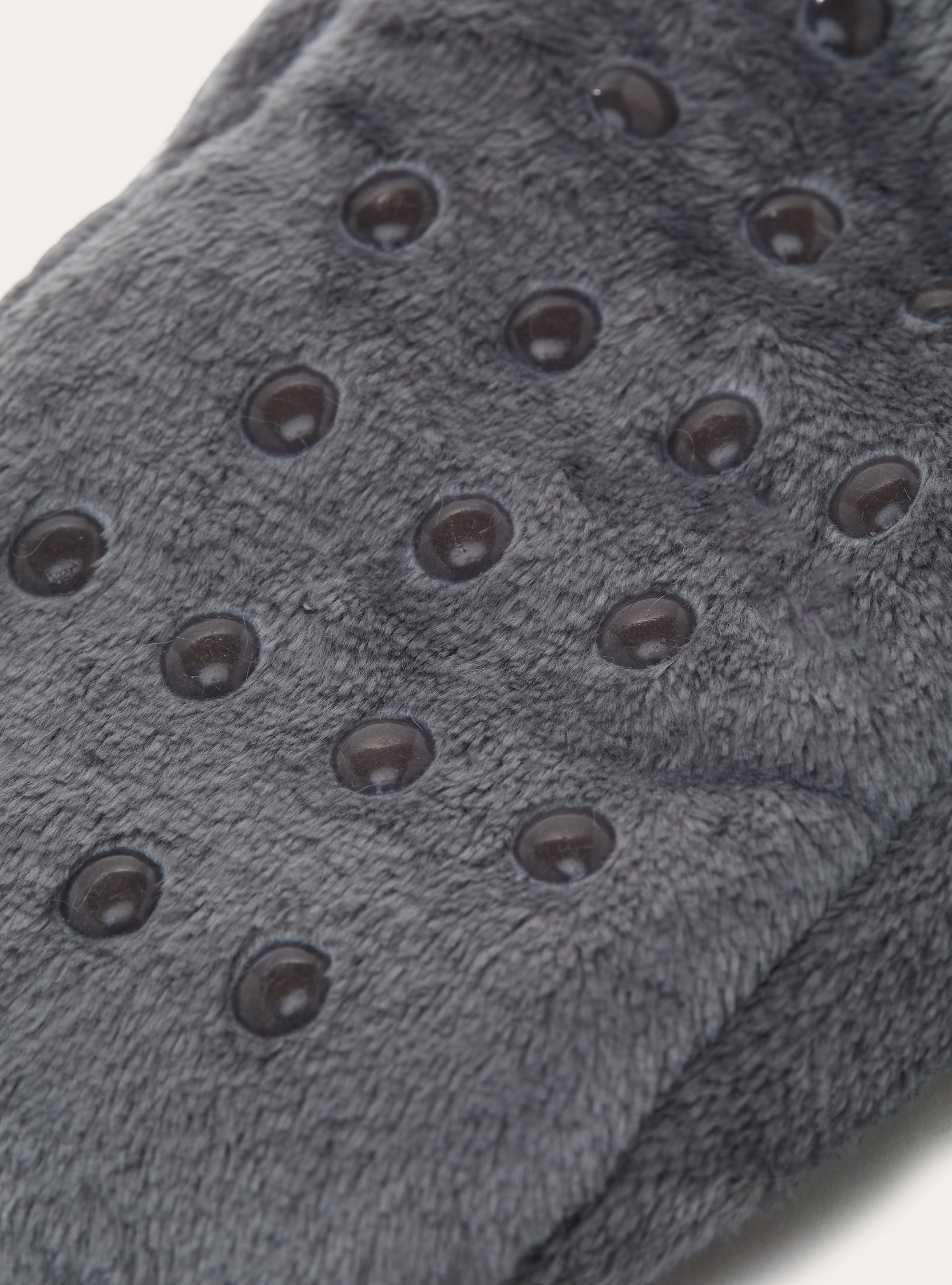 Faux fur sock slippers, GY2 GREY MEDIUM