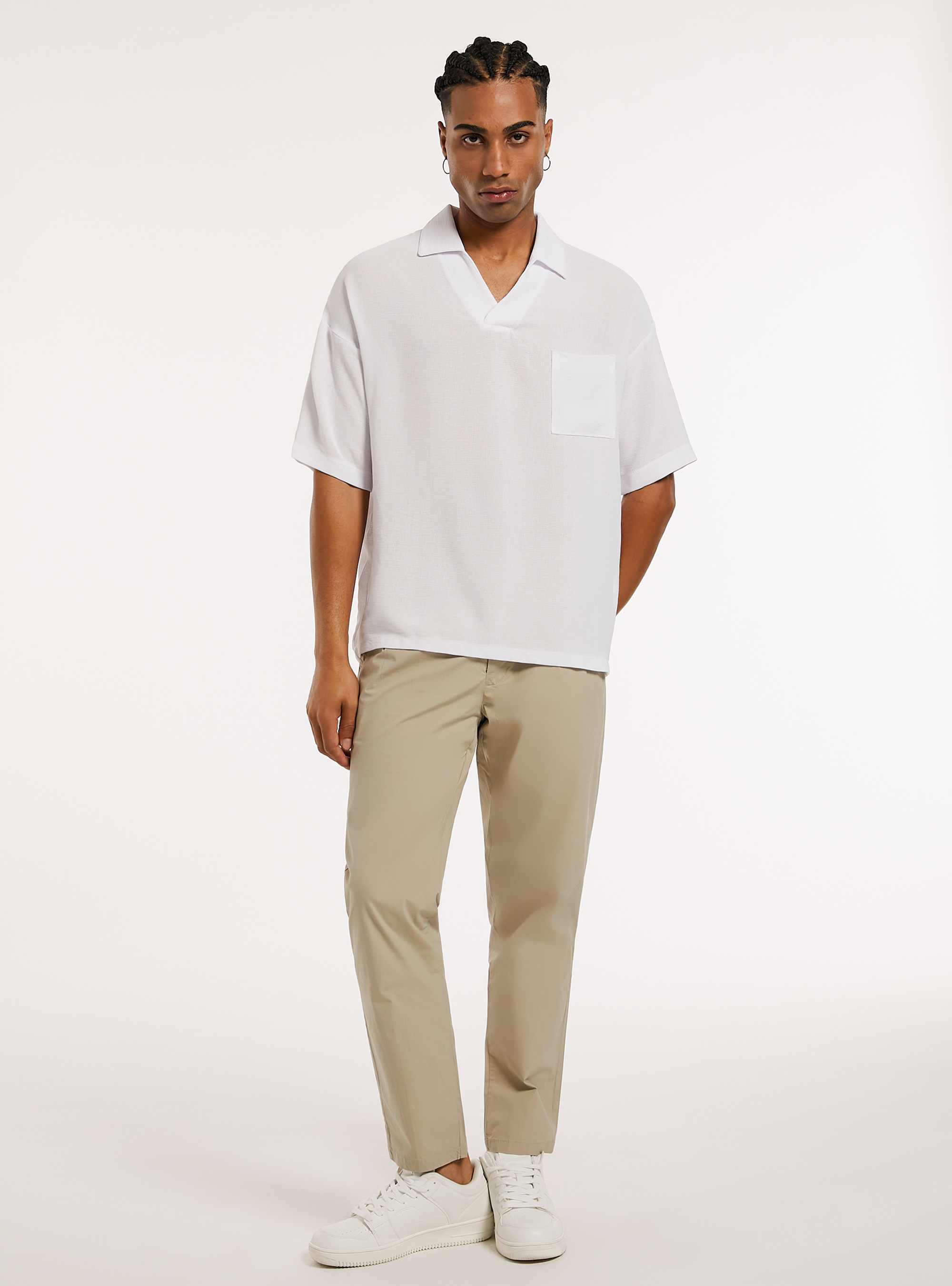 Polo con taschino, WH2 WHITE