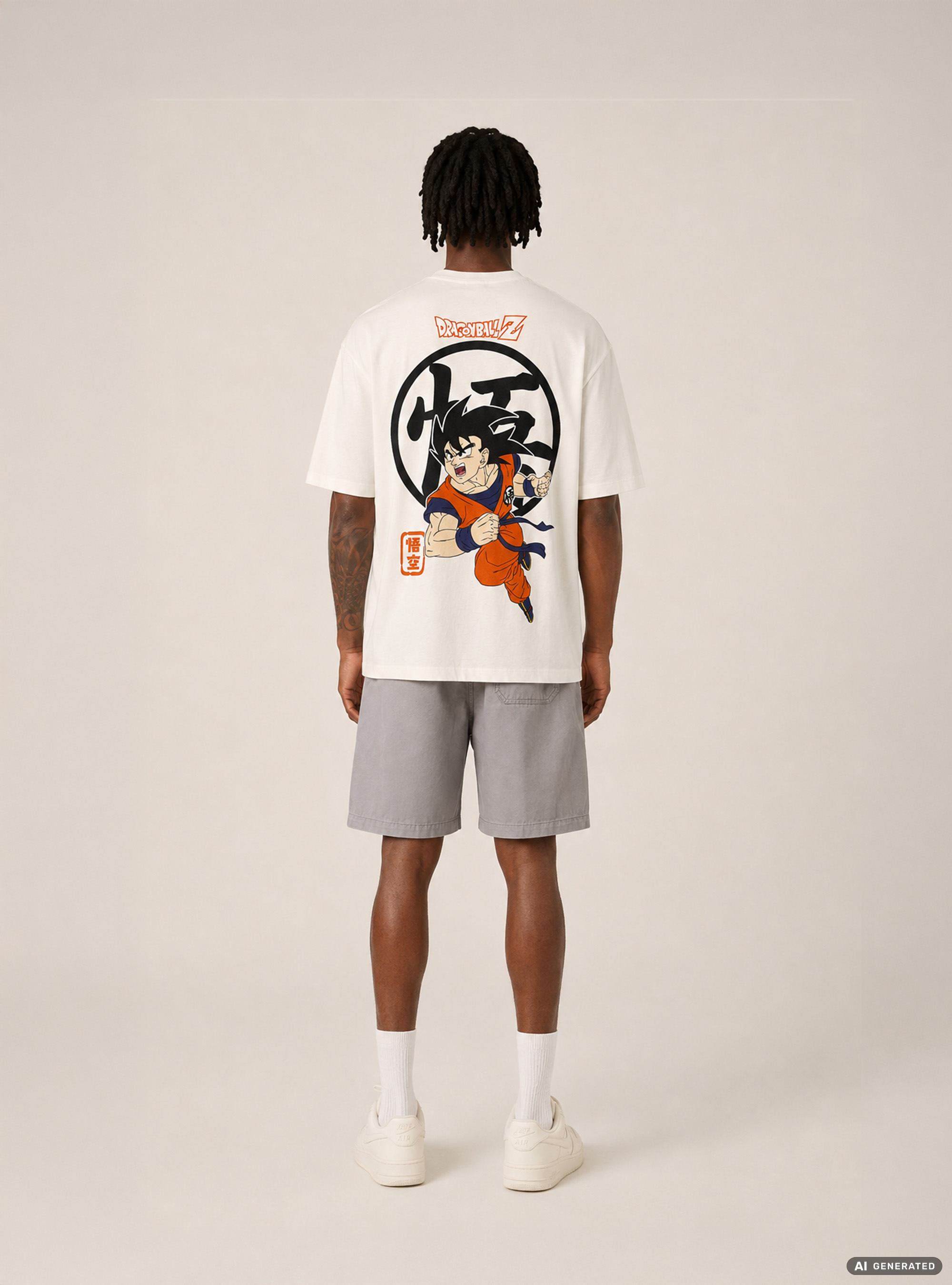 T-shirt dragonball z boxy fit, WH3 WHITE