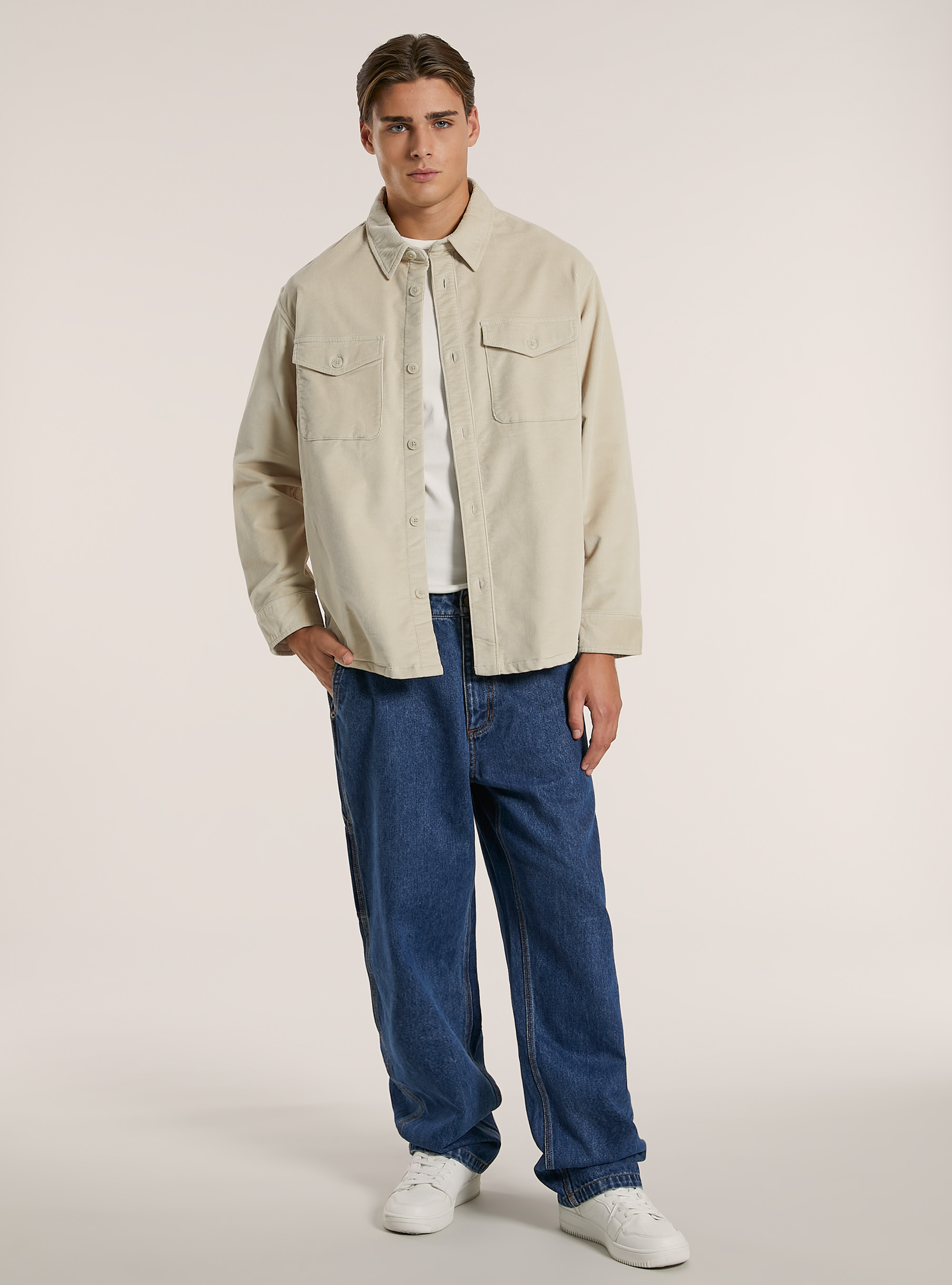 Chemise en velours cotelé, WH1 OFF WHITE