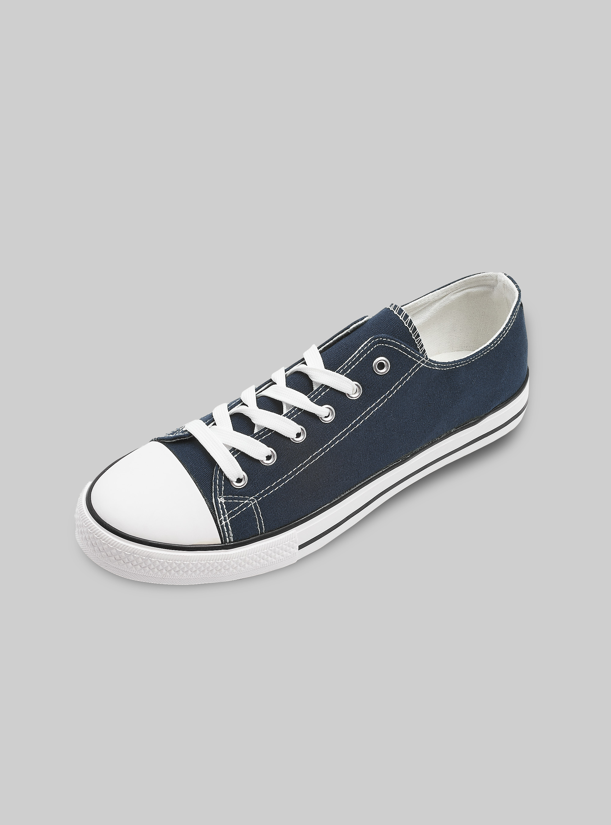 Sneakers bassa in tela, BLUE