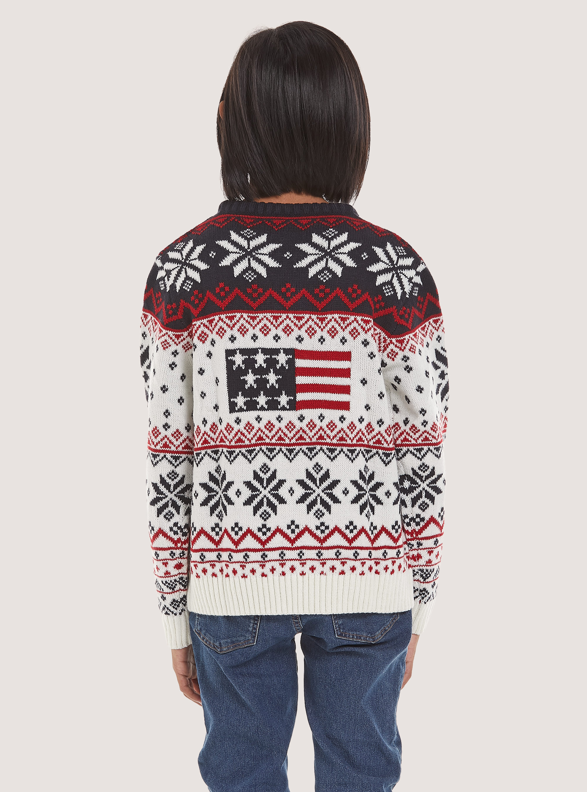 Pullover Christmas Family Collection, WH1 OFF WHITE