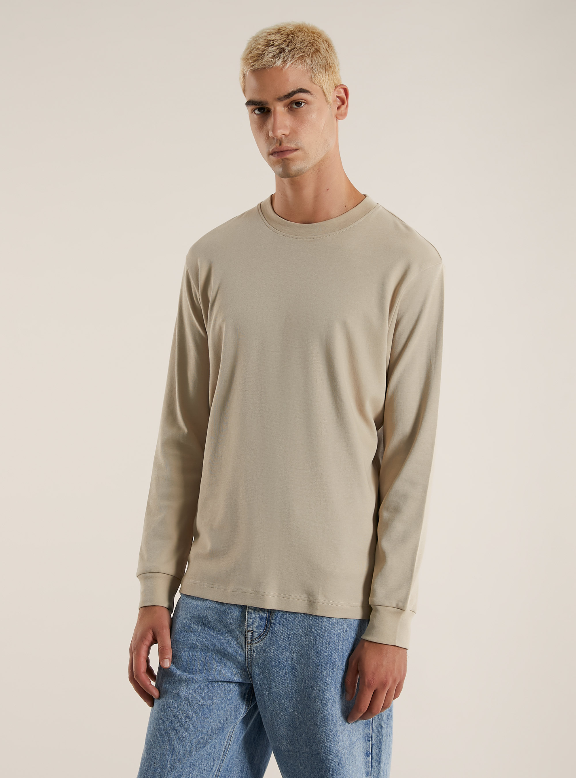 Maglia girocollo, BG2 BEIGE MEDIUM