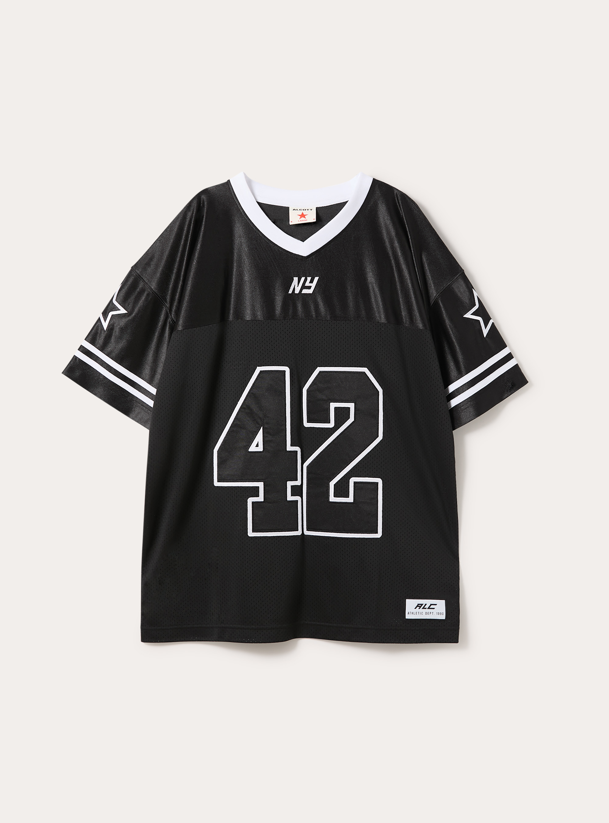 T-shirt Football avec &eacute;cussons, BK1 BLACK