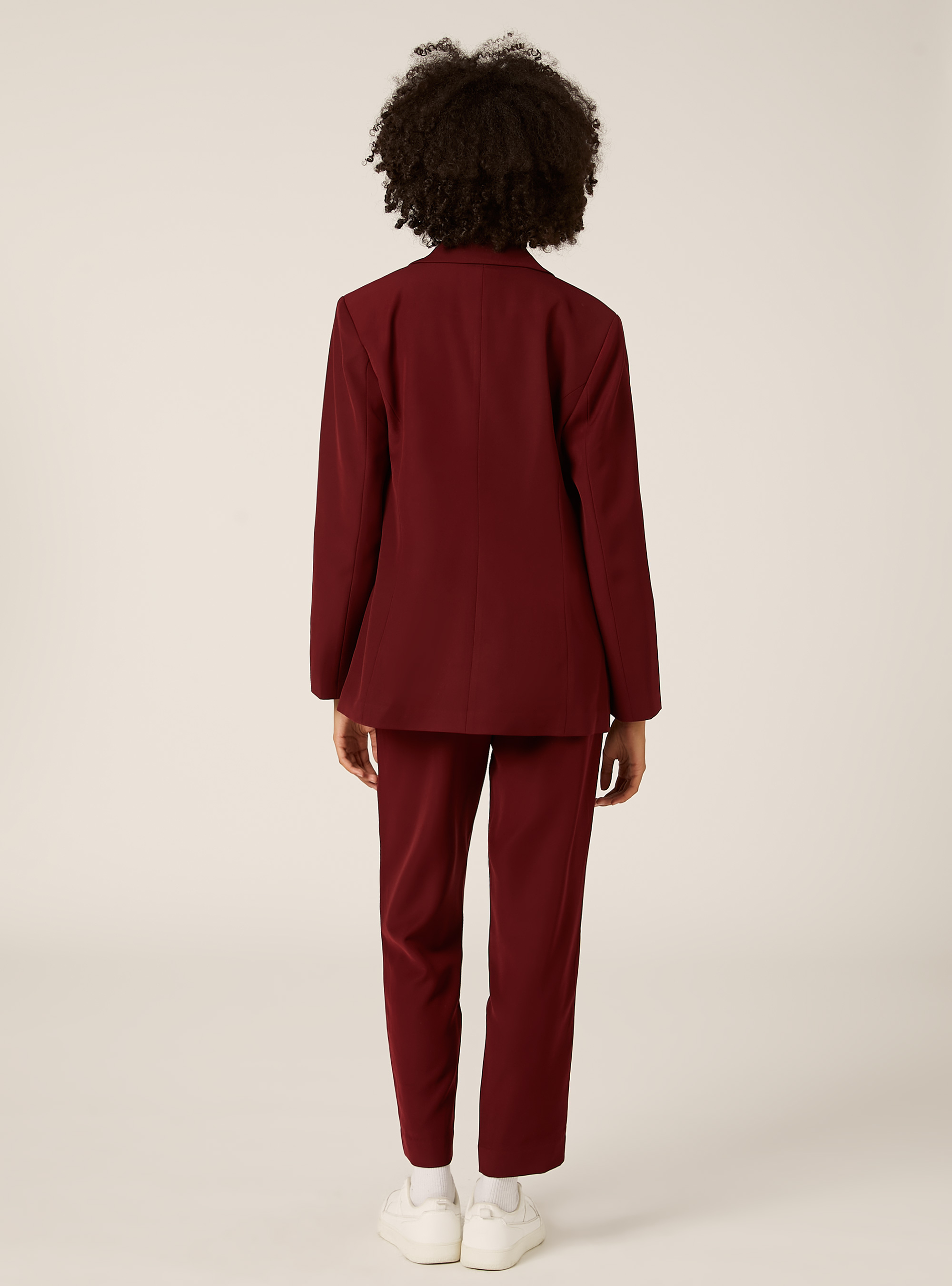 Double-breasted tailored blazer, BO1 BORDEAUX DARK