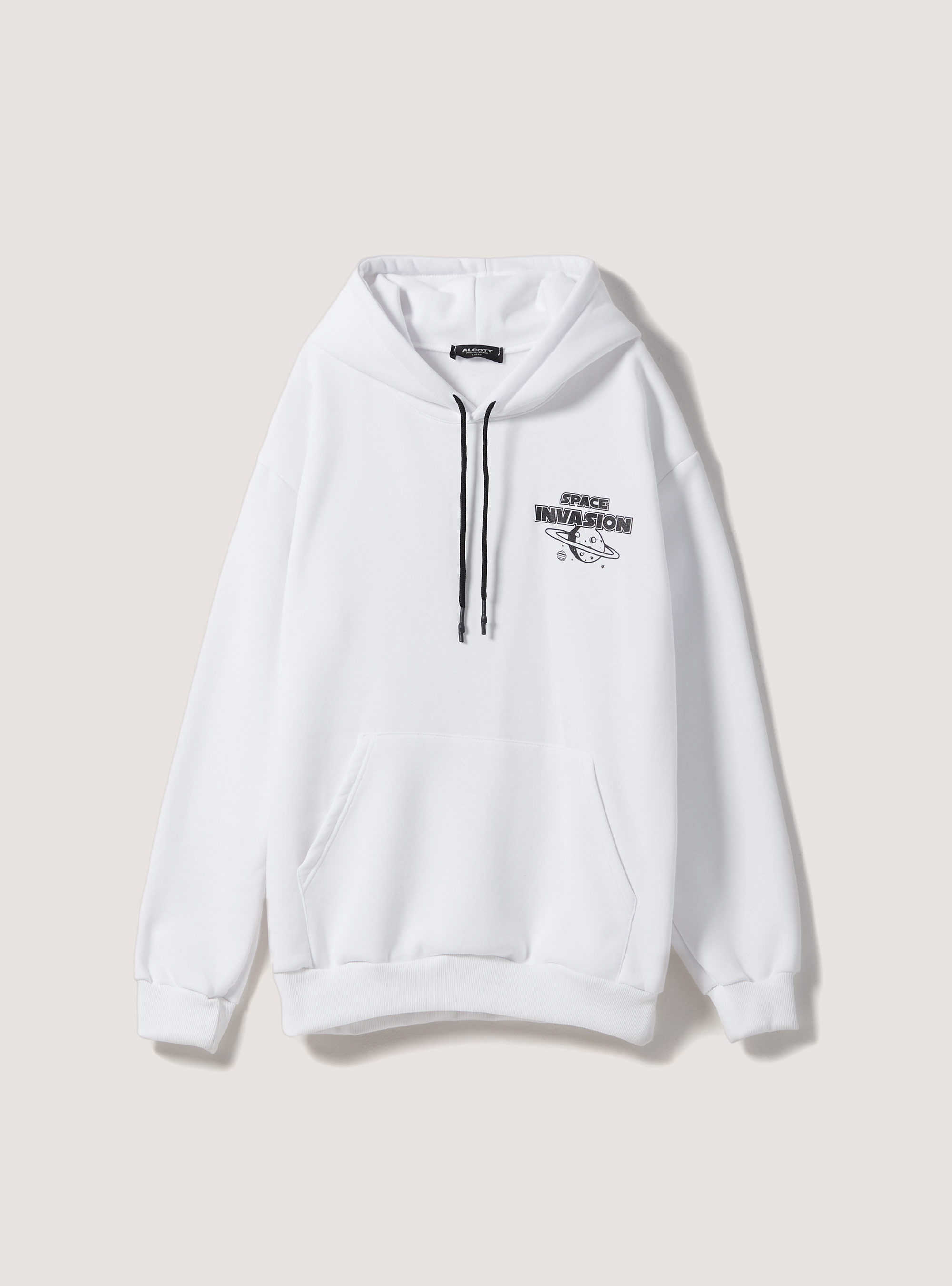 Felpa con cappuccio Smile Collection, WH2 WHITE