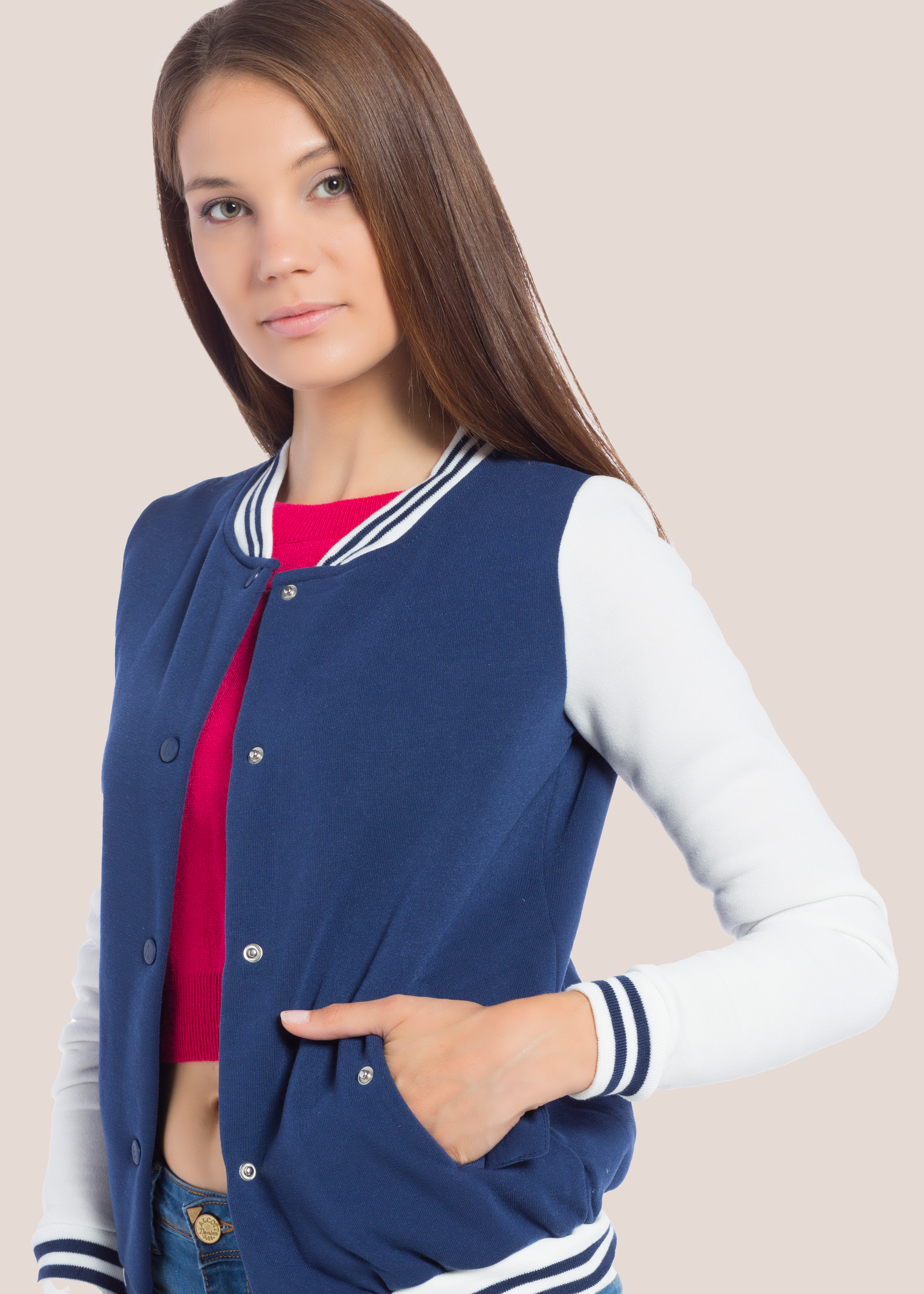 Veste de baseball, C038 BLUE
