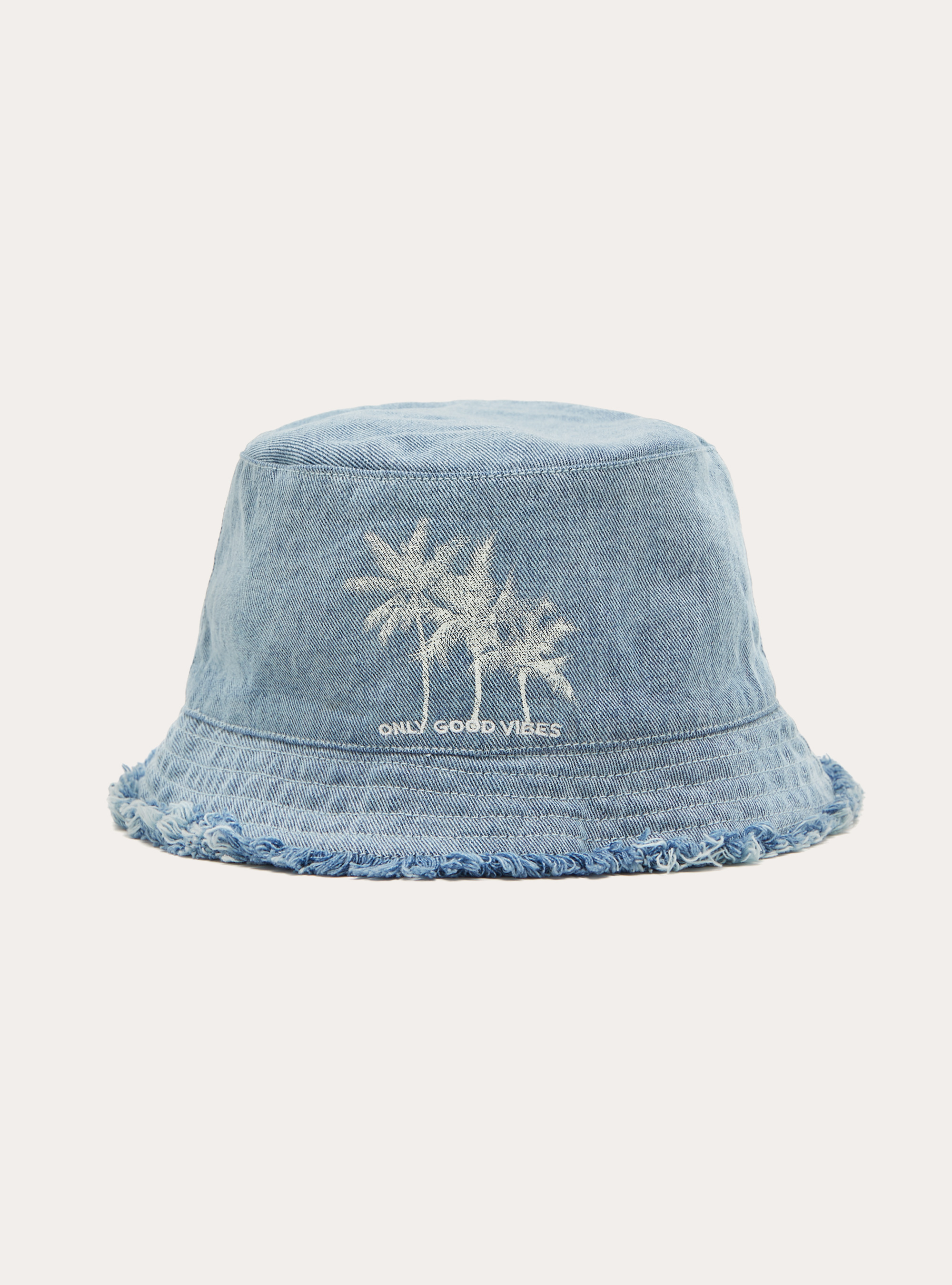 Cappello bucket con ricamo, D007 LIGHT AZURE