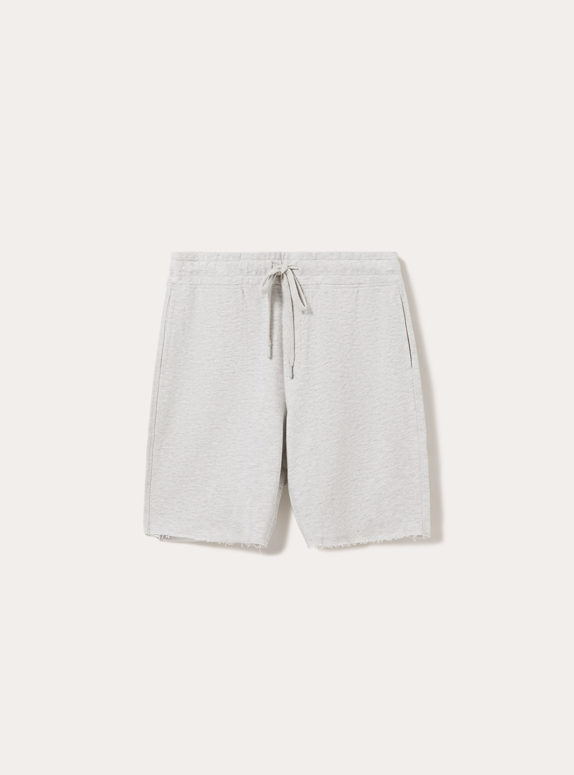 Cotton jogger bermuda shorts, MGY3 GREY MEL LIGHT