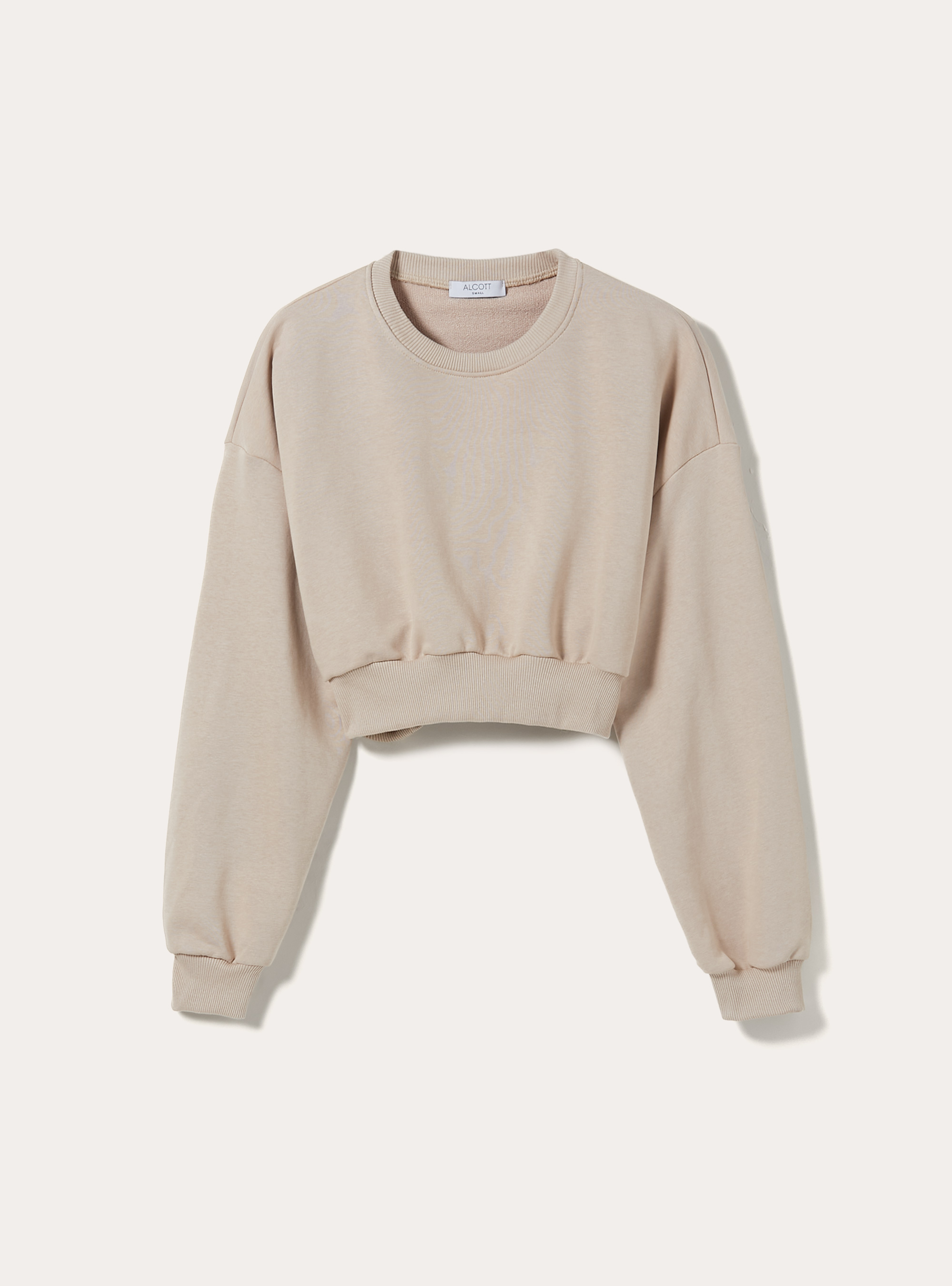 Sweat &agrave; col ras du cou, SA2 SAND MEDIUM