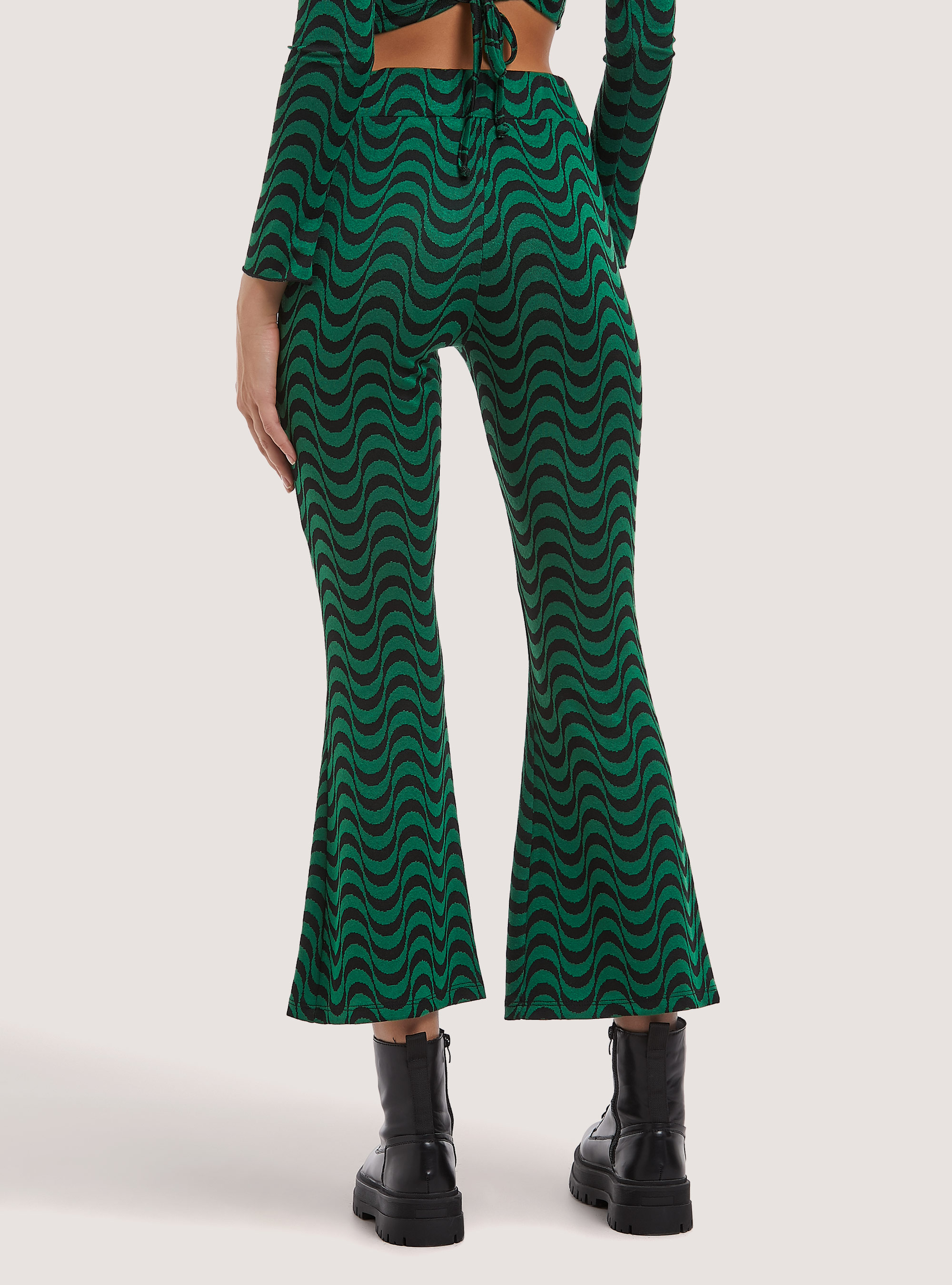 Fancy flare pants, GN2 GREEN MEDIUM