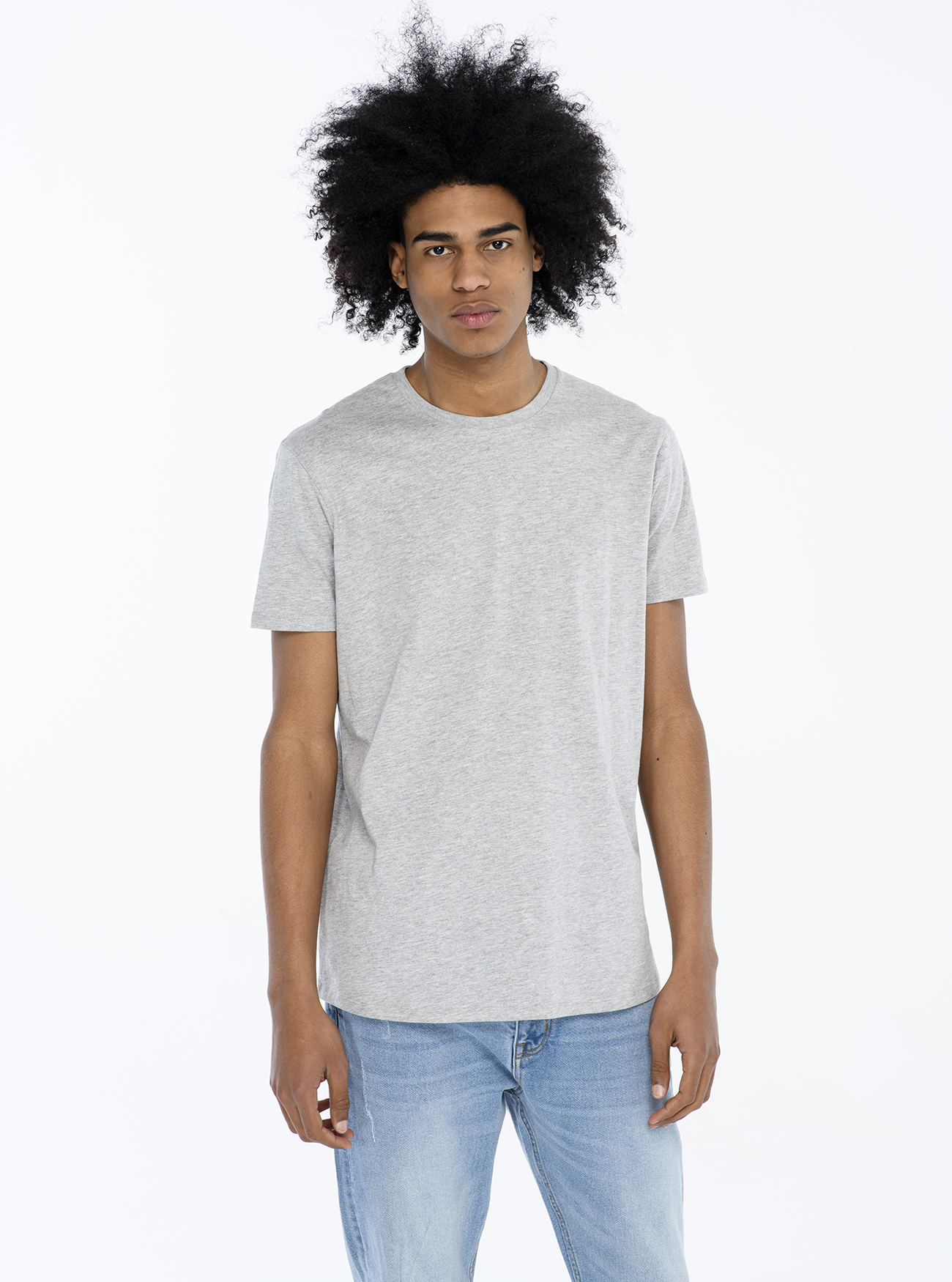 T-shirt tinta unita, C143 LIGHT GREY M