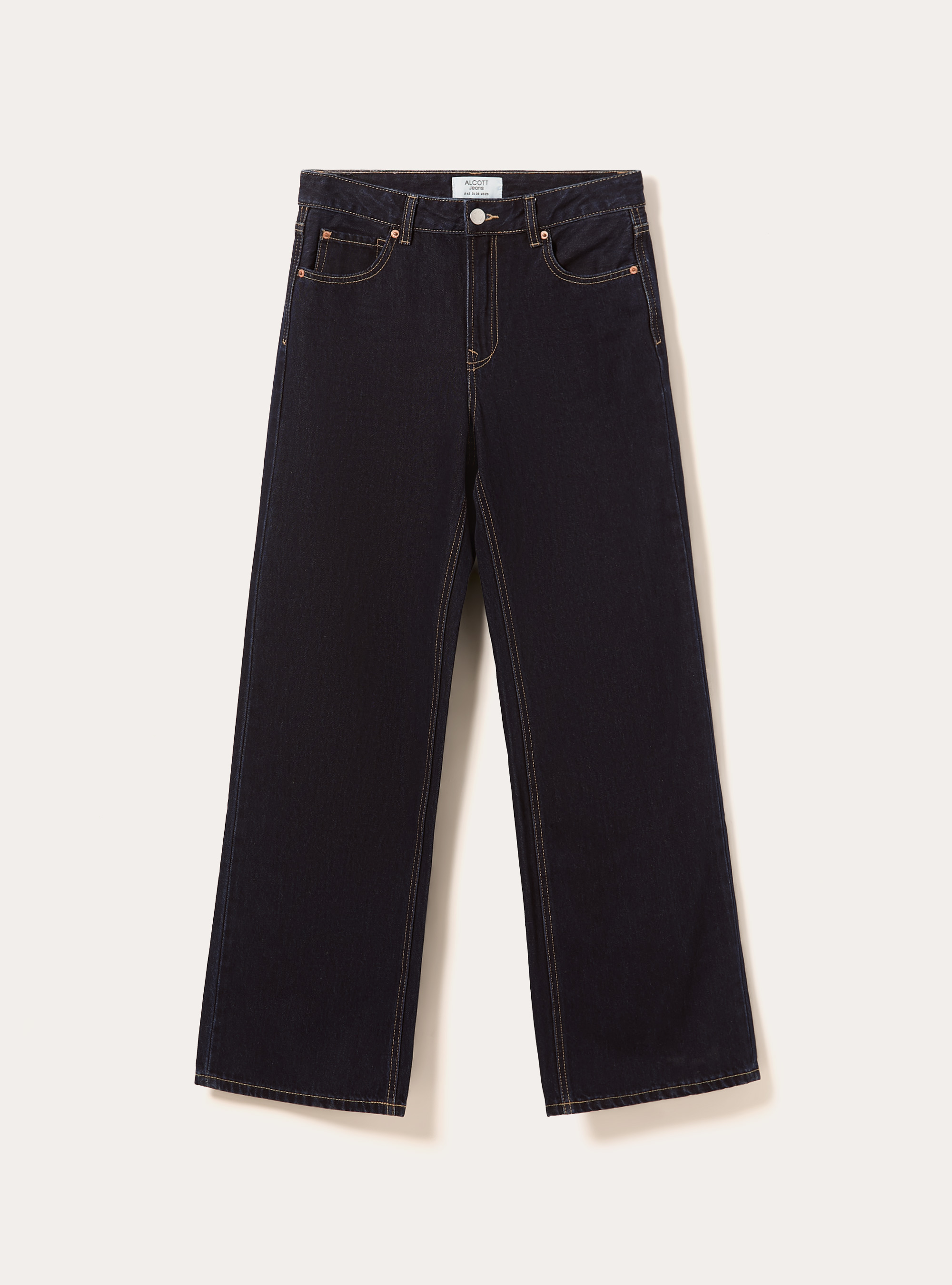 Straight fit jeans, D001 DEEP BLUE