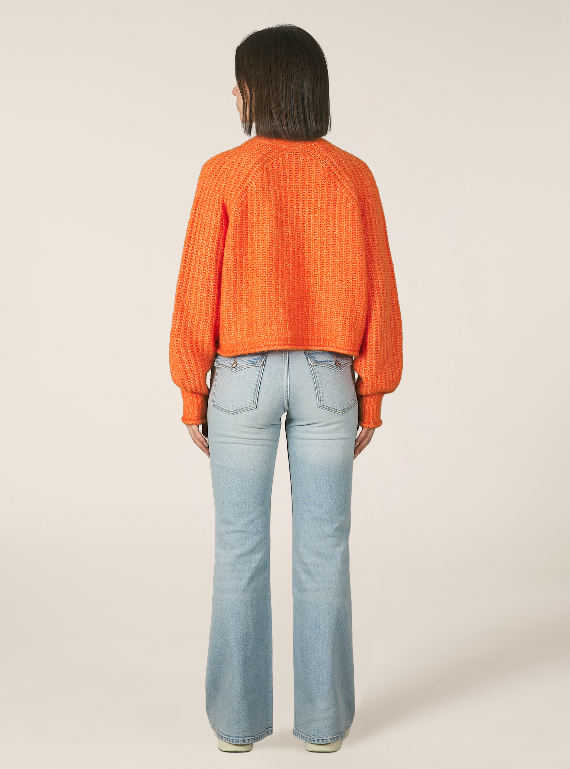 Cárdigan con botones, OR3 ORANGE LIGHT