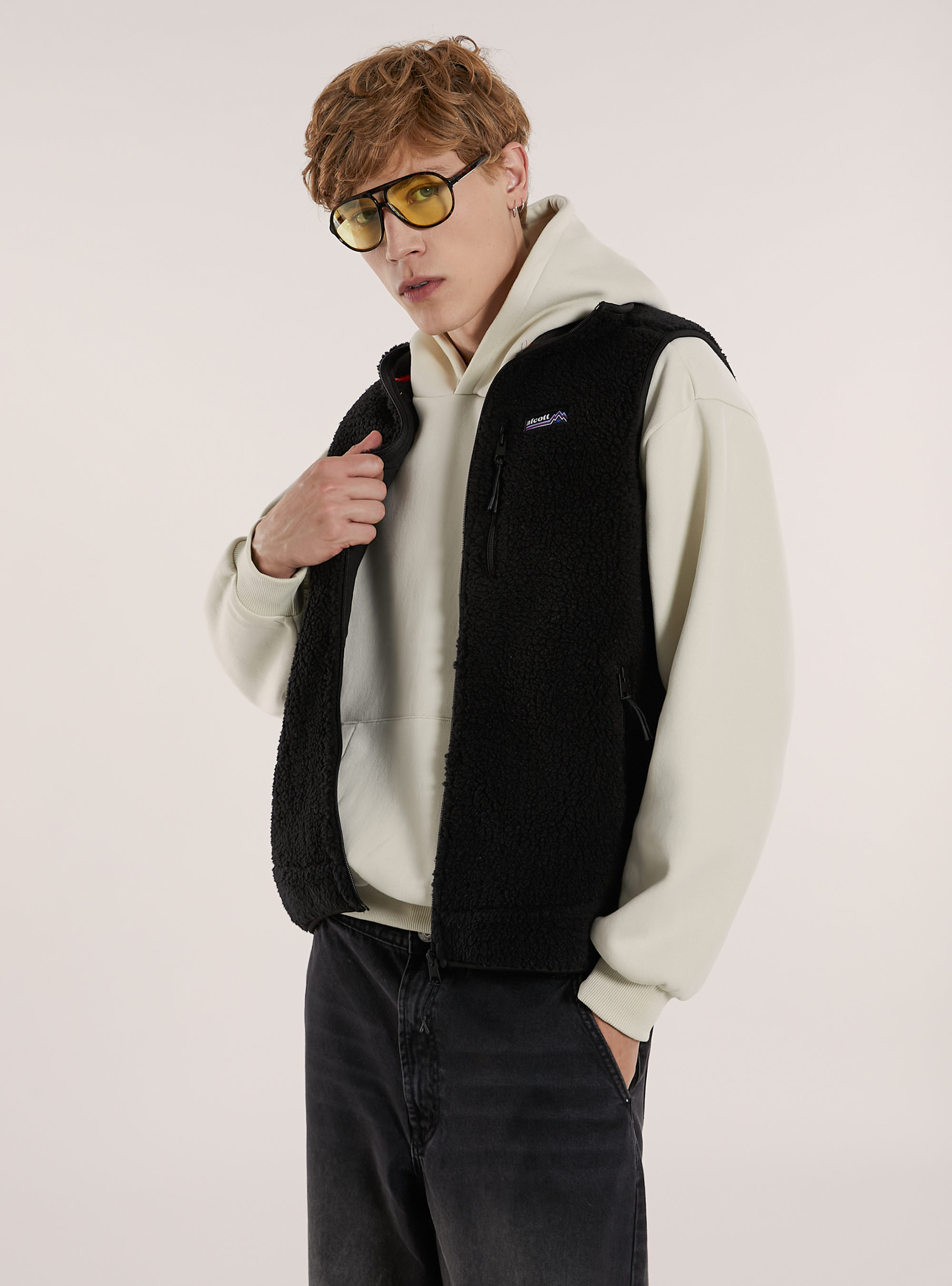 Teddy sleeve with contrasting details, BK1 BLACK