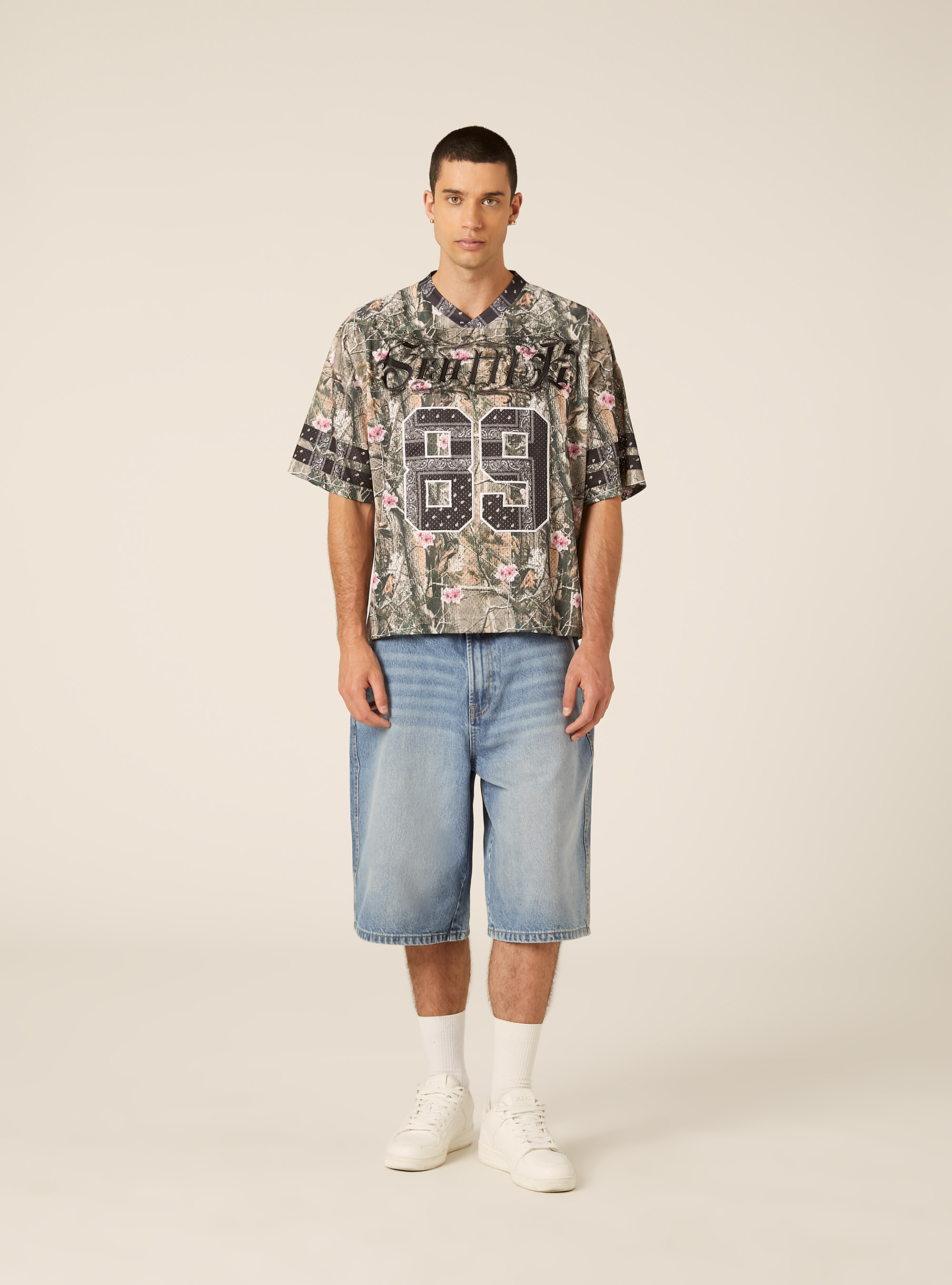 T-shirt scollo a v rock tour, KY2 KAKY MEDIUM
