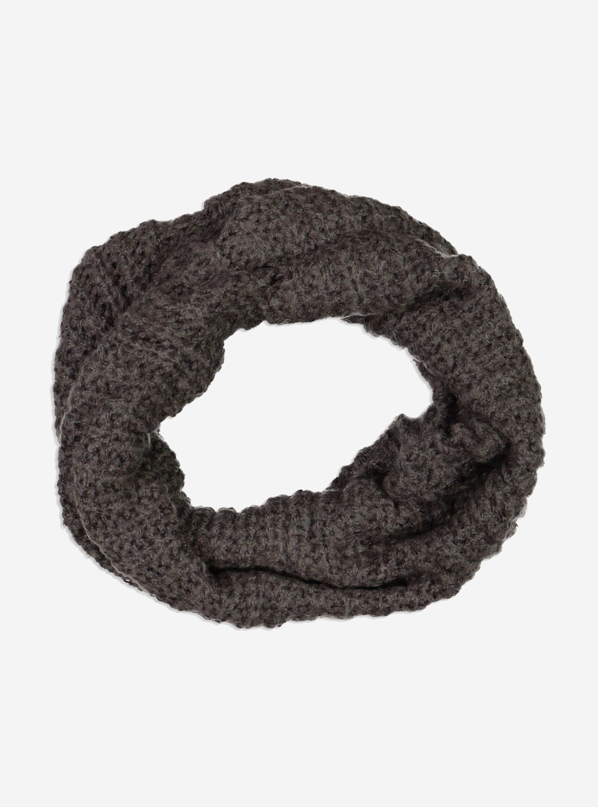 Collo basico in maglia, GREY MELANGE