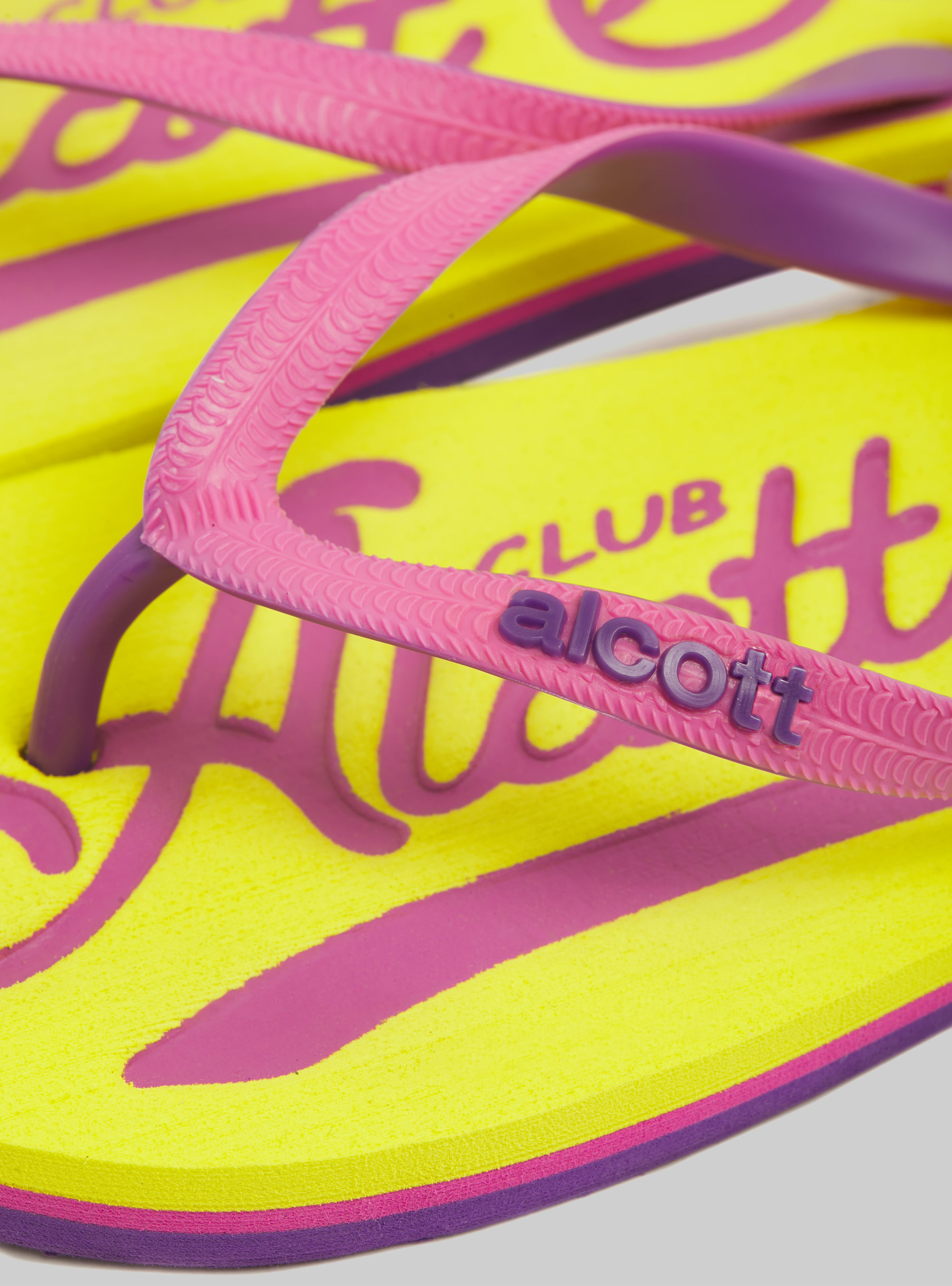 Flip-flops with logo, C7752 LIME