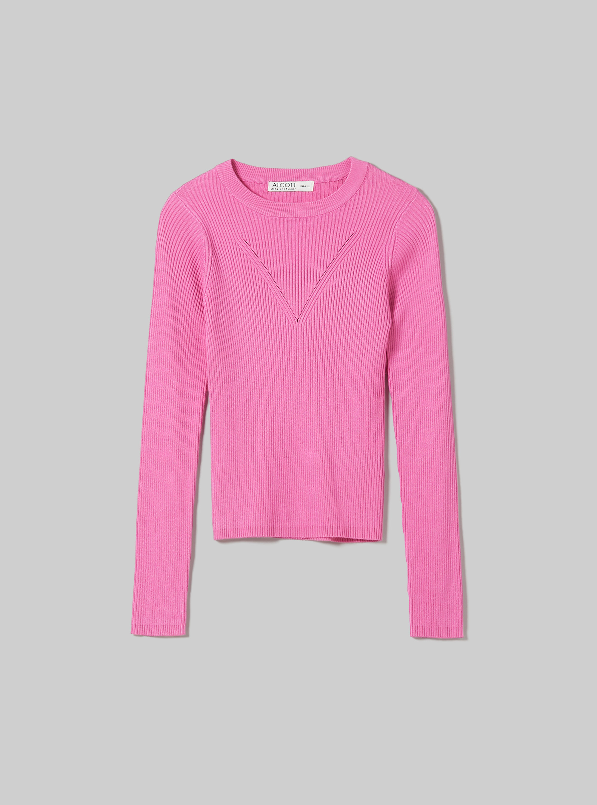 Pull avec motif en V, FX3 FUXIA LIGHT