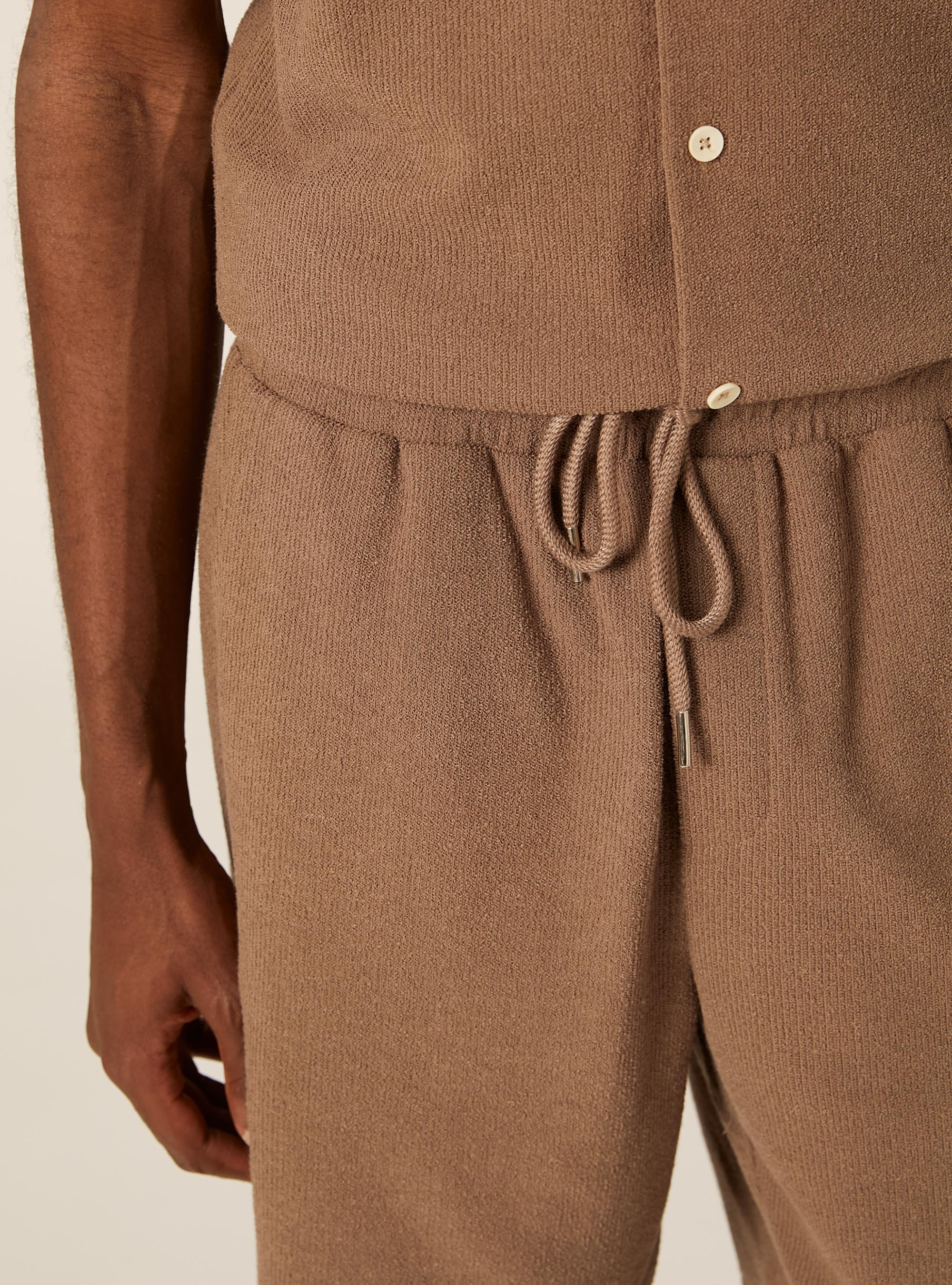 Bermuda in jersey reguar fit, BR2 BROWN MEDIUM