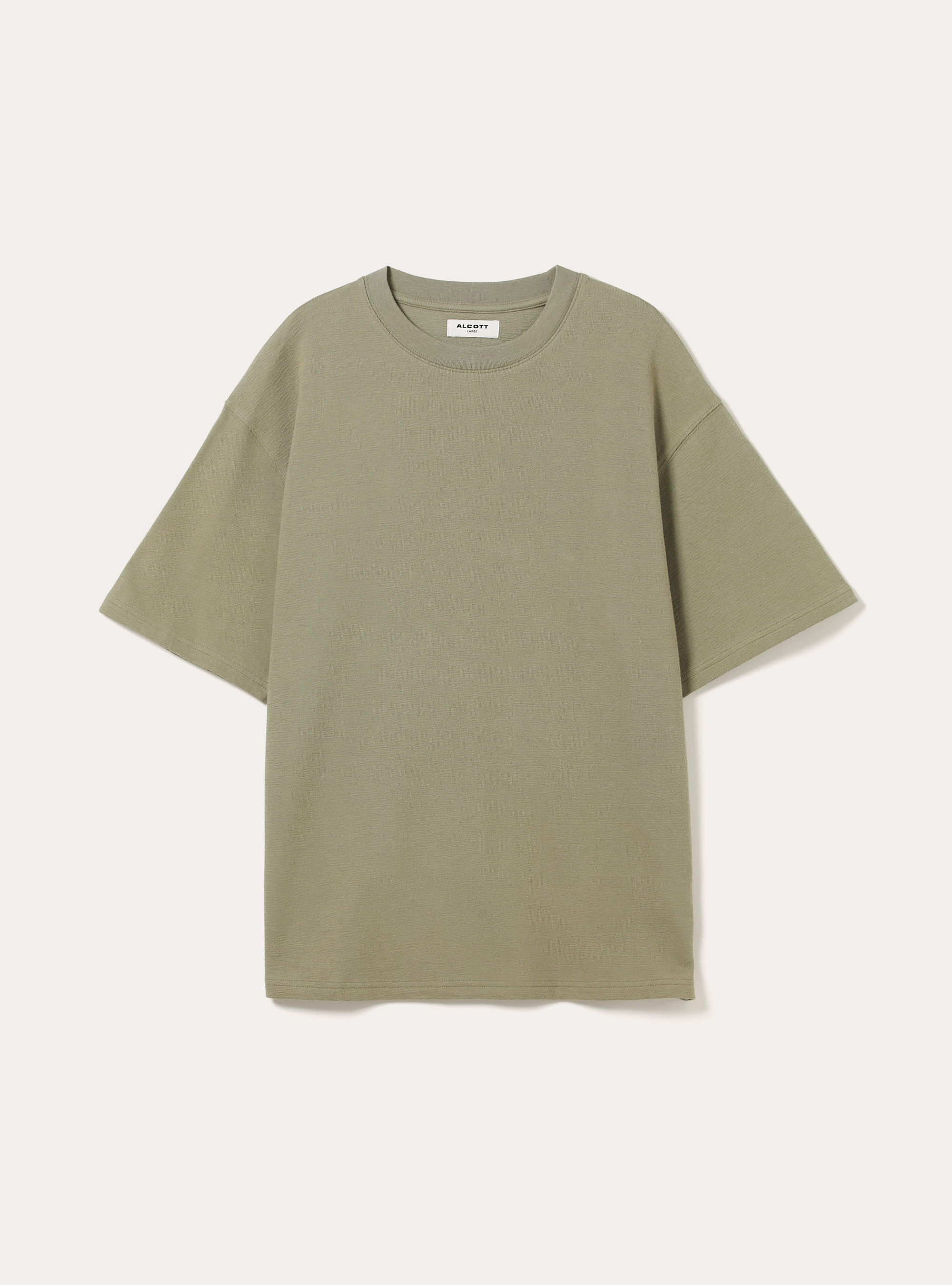 T-shirt in jersey texture fit boxy, KY2 KAKY MEDIUM