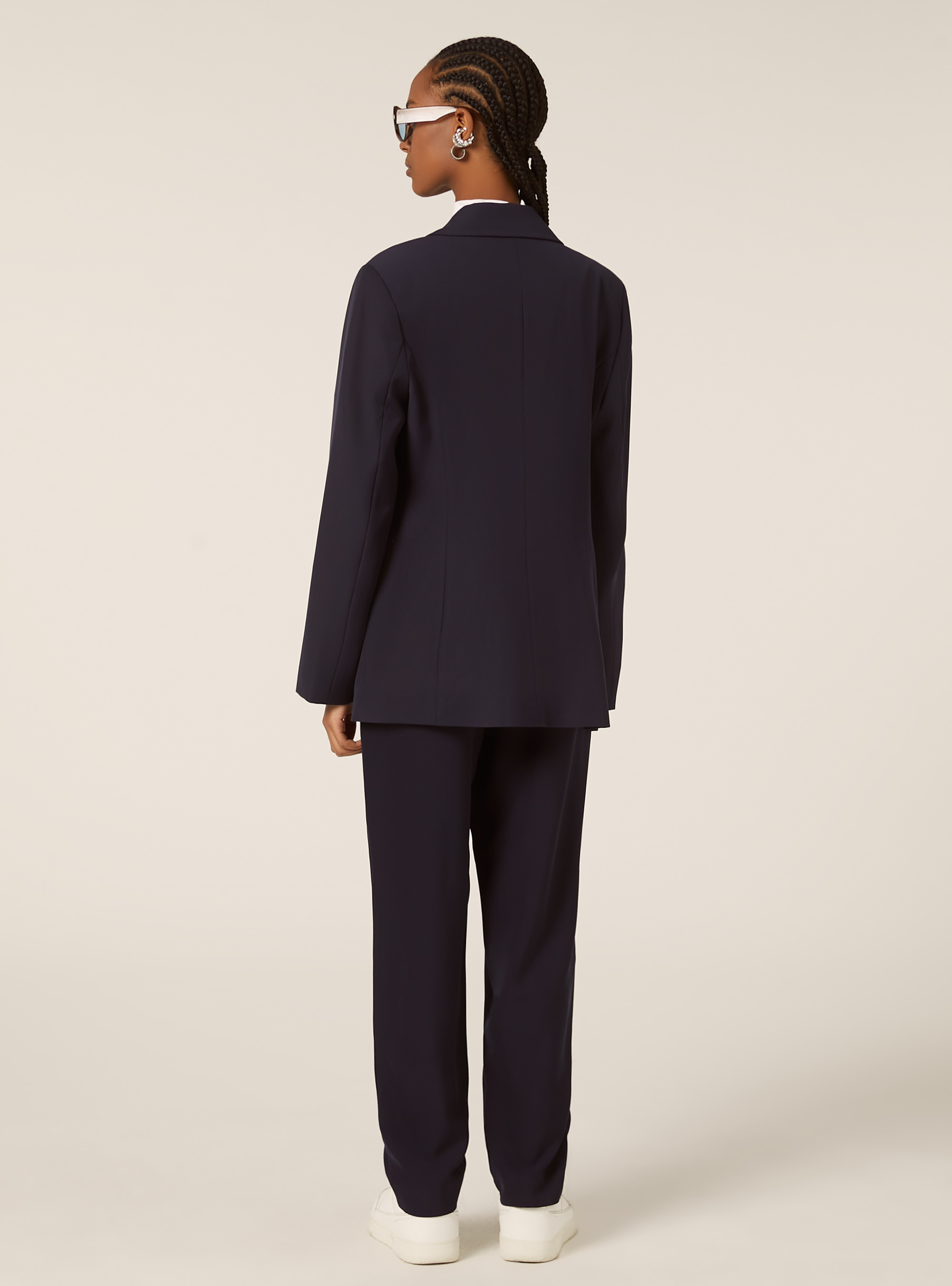 Double-breasted tailored blazer, NA2 NAVY MEDIUM