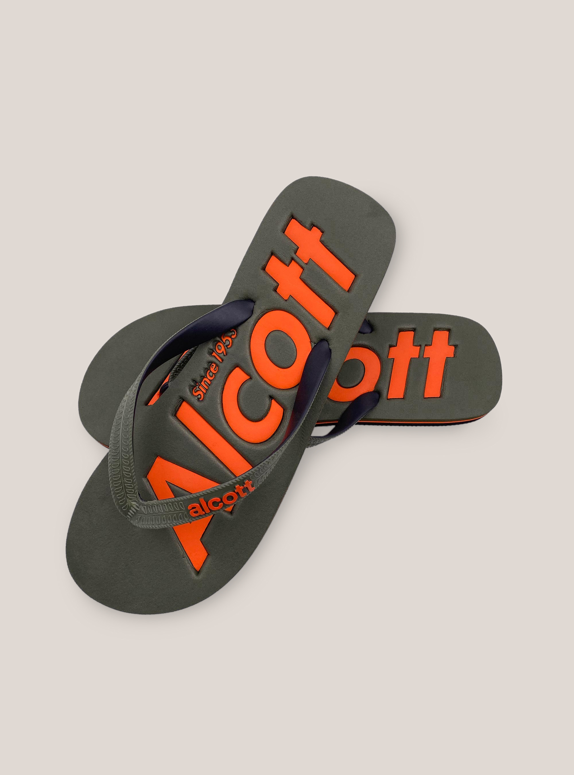 Infradito con logo, C0616 KAKY