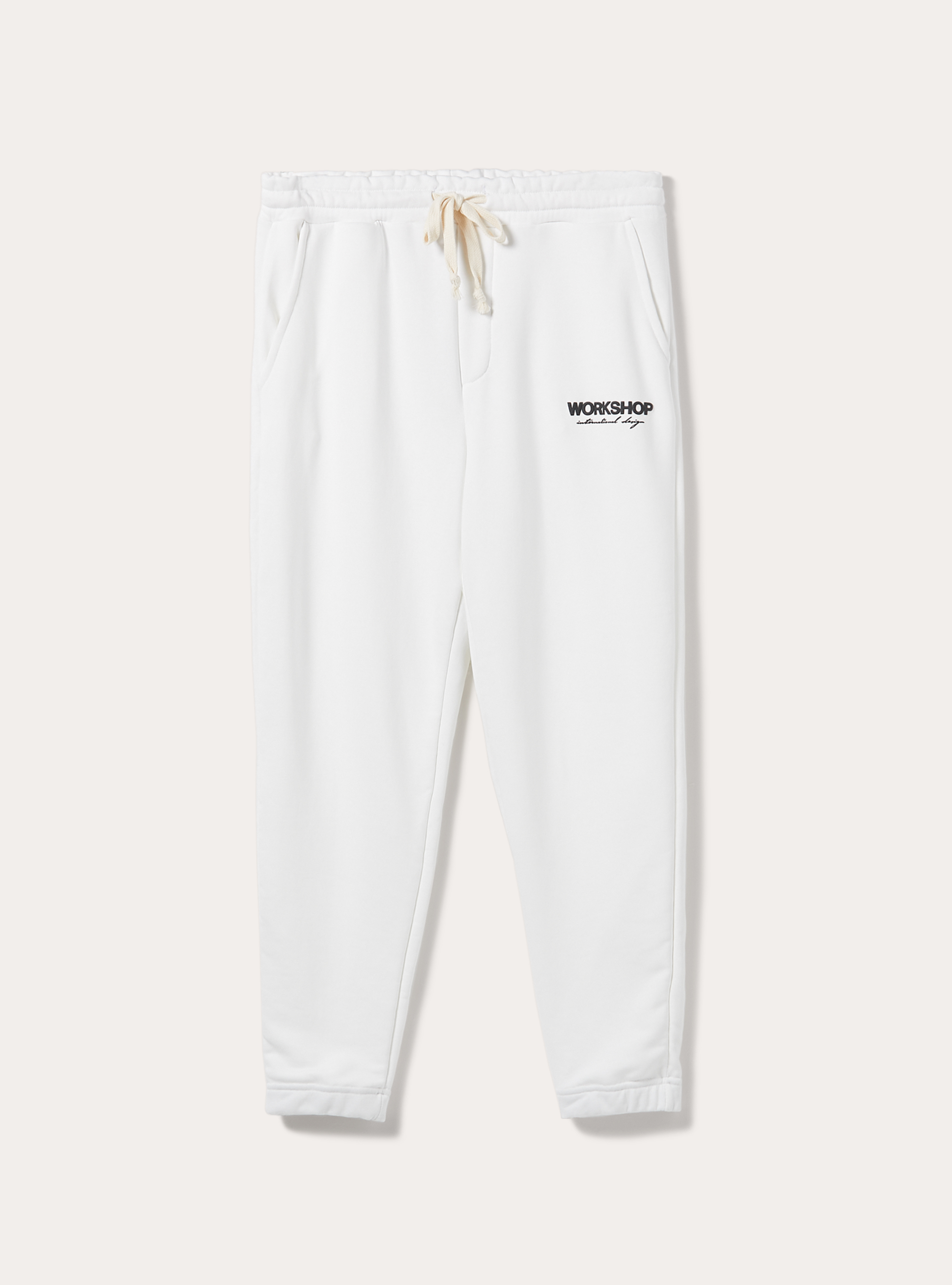Jogger trousers with Workshop print, WH2 WHITE