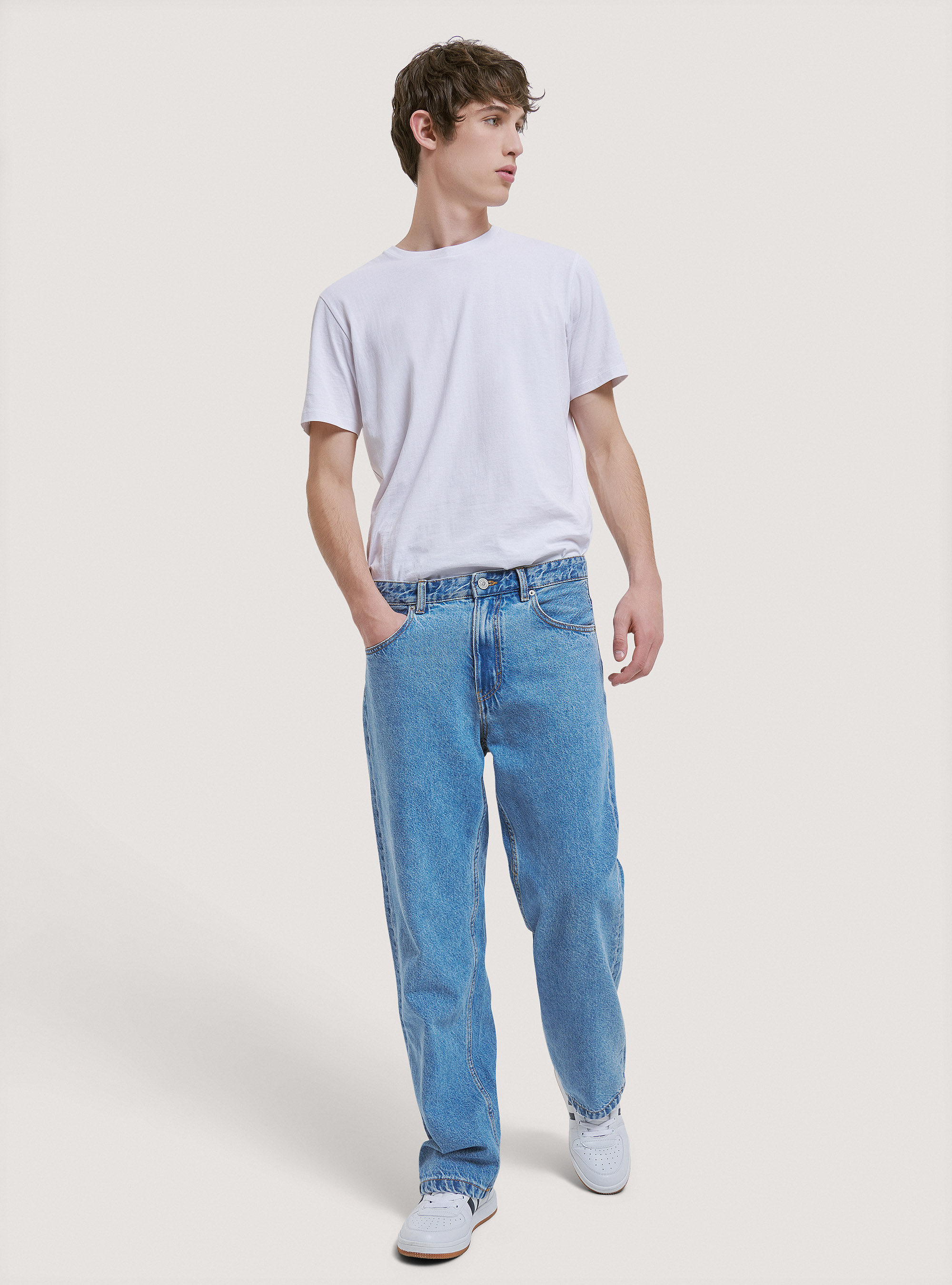 Baggy fit jeans, D005 LIGHT BLUE